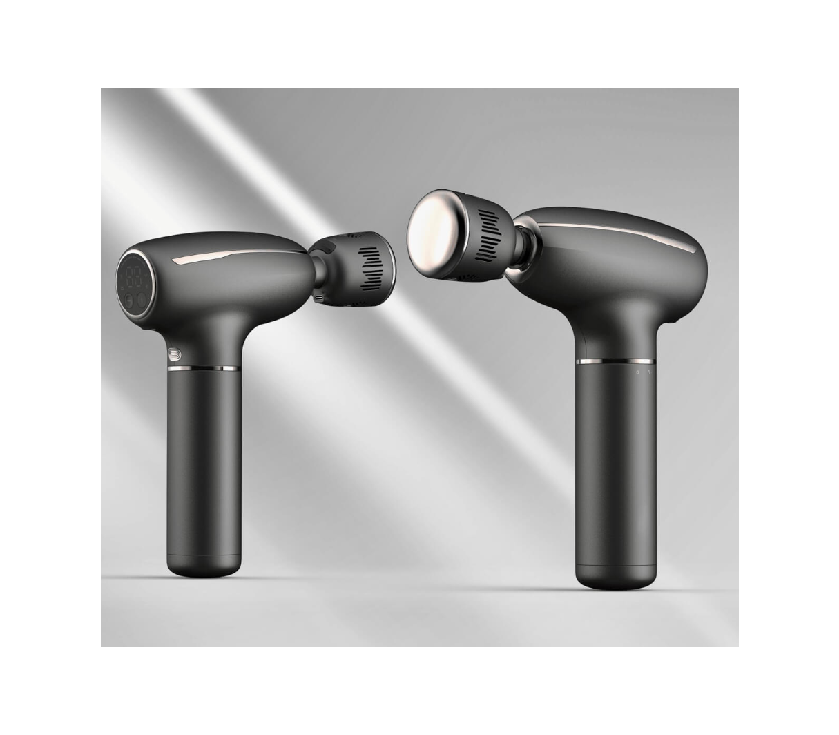 KOVE Hot & Cold Massage Gun with Long Handle – Deep Tissue Percussion Recovery Gun