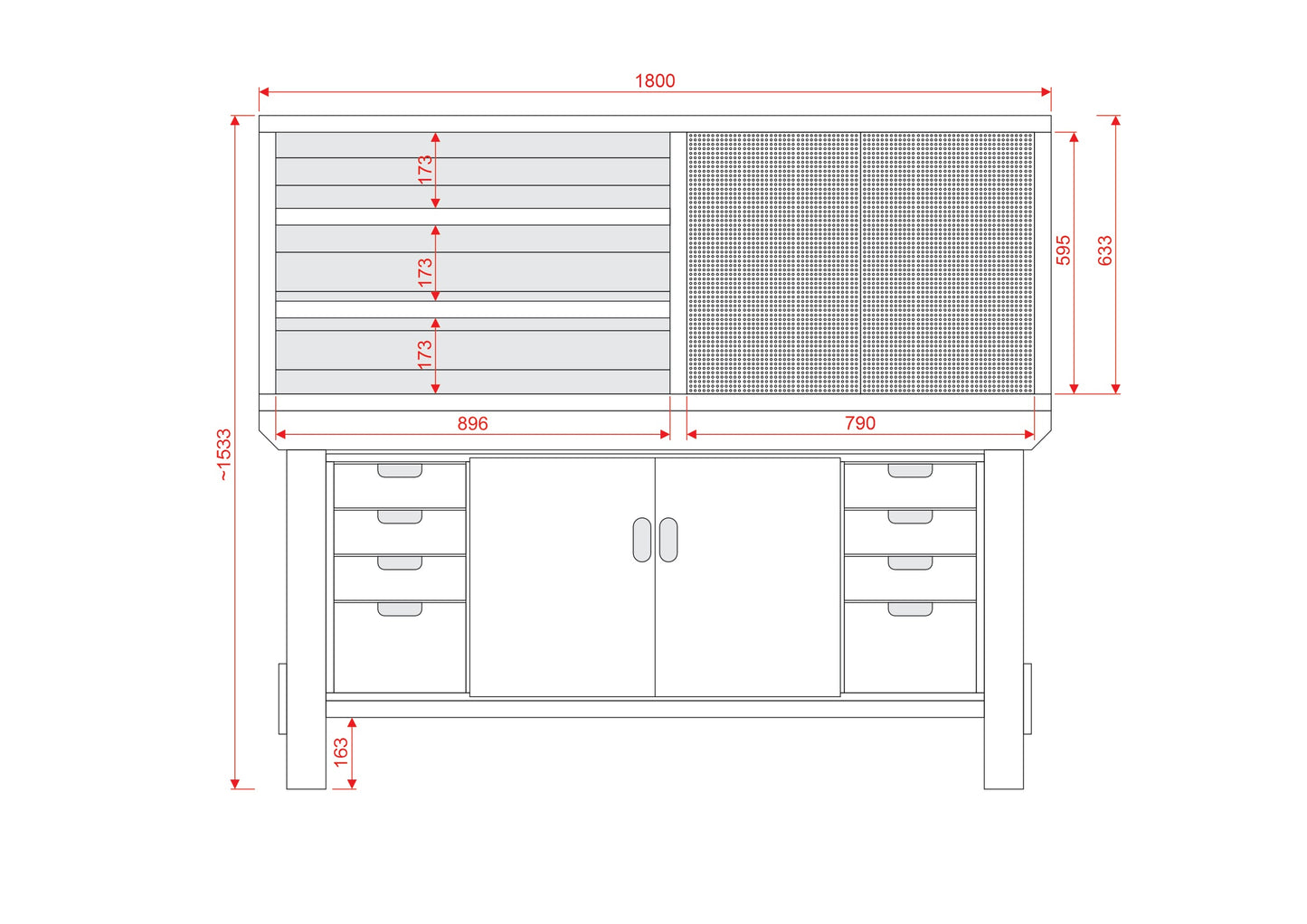 Acorn Heavy-duty Cupboard Workbench (V.4)