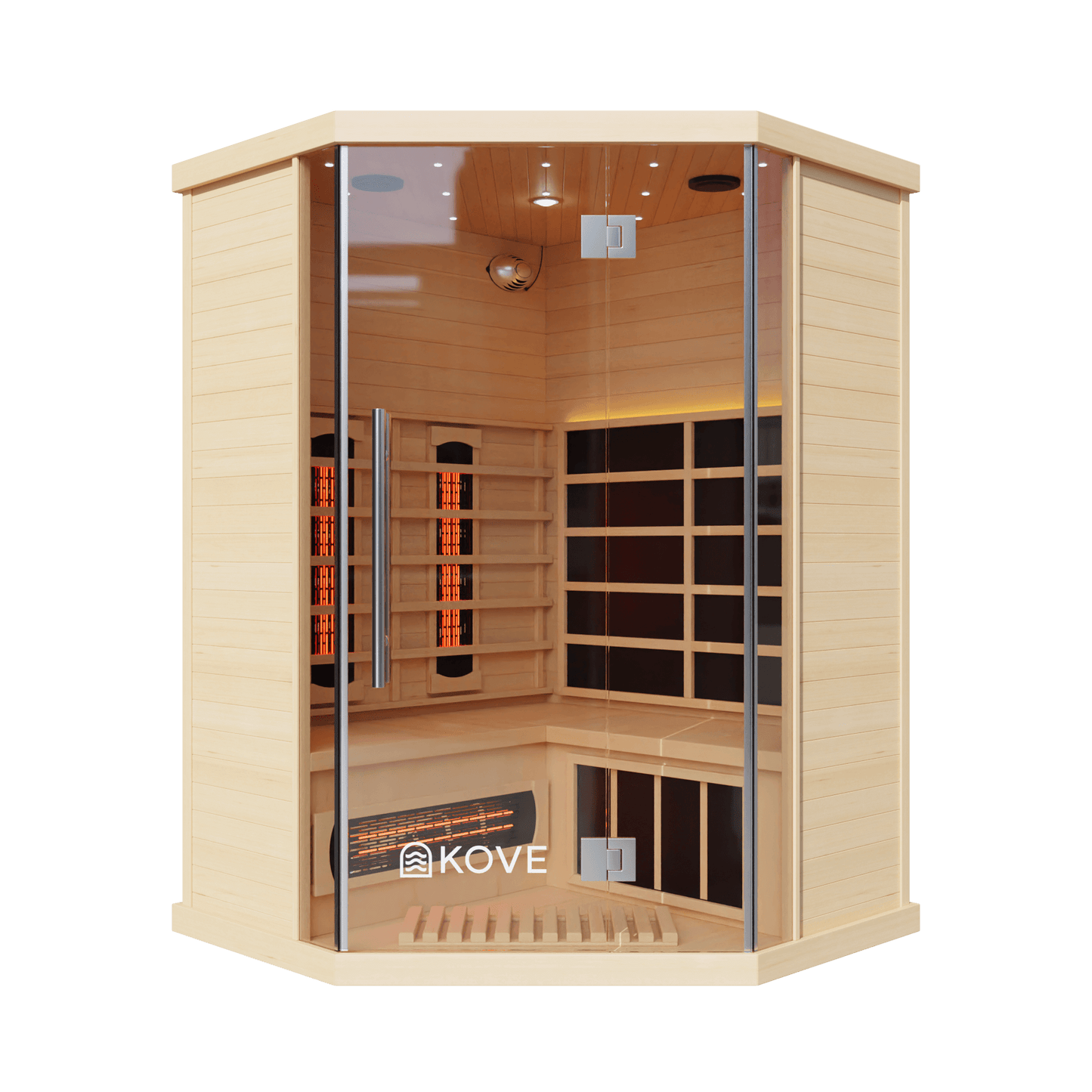 KOVE Corner Full Spectrum Infrared Sauna – 3–4 Person