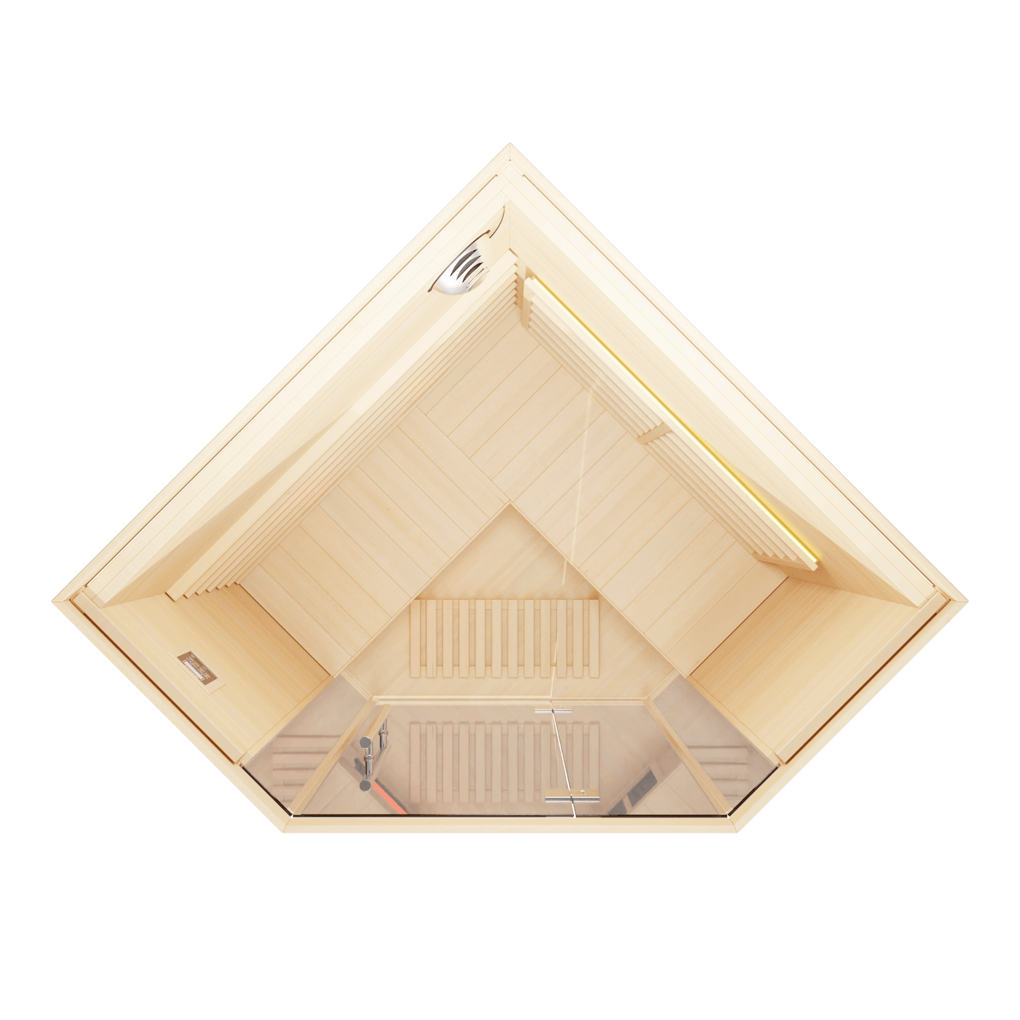 KOVE Corner Full Spectrum Infrared Sauna – 3–4 Person