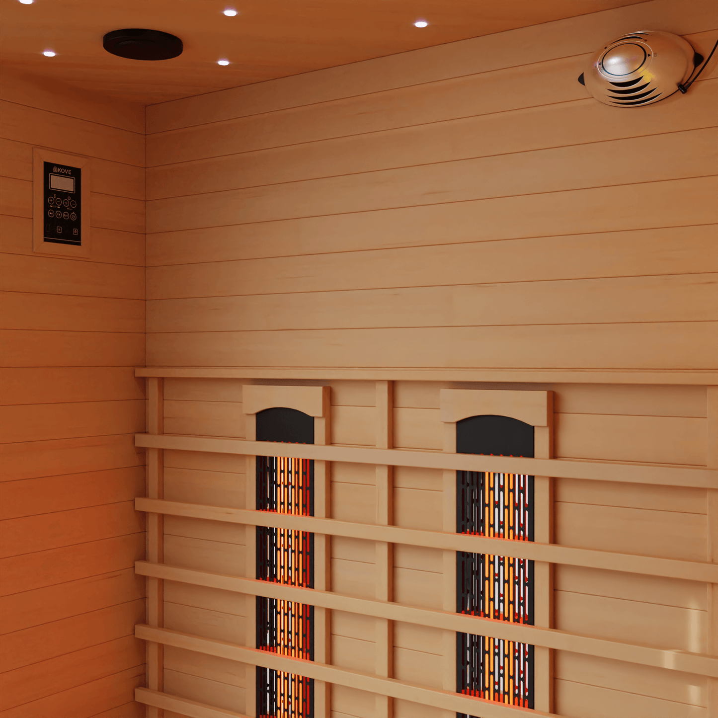 KOVE Corner Full Spectrum Infrared Sauna – 3–4 Person