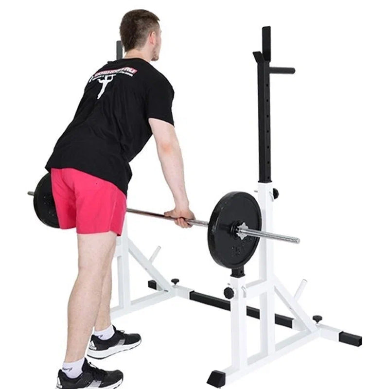 Heavy Duty Squat Rack Black & Wight