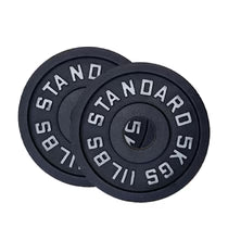 Cast Iron Weight Plates Set and Pair with Olympic Barbell + Clips