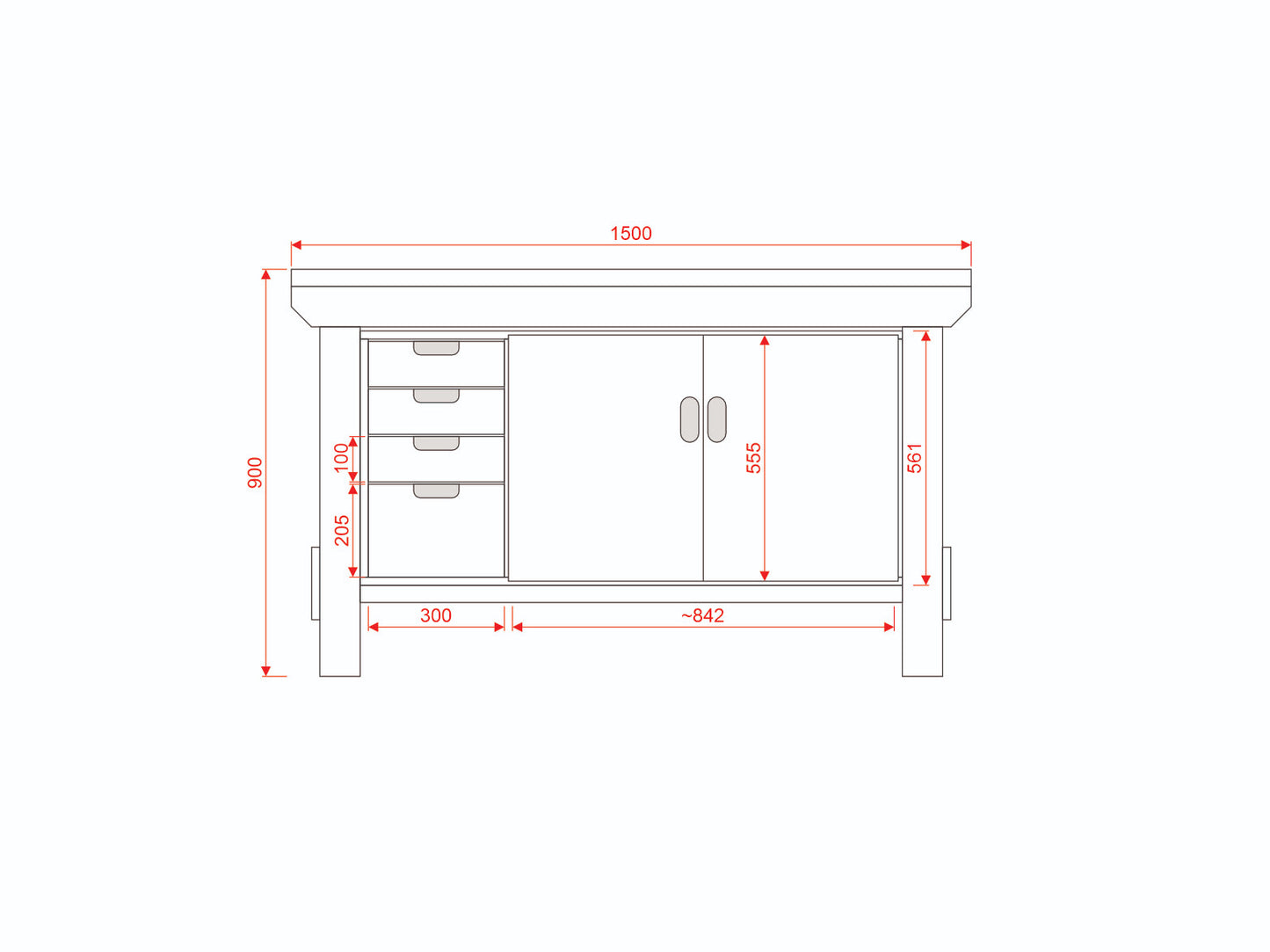 Acorn Heavy-duty Cupboard Workbench (V.1)