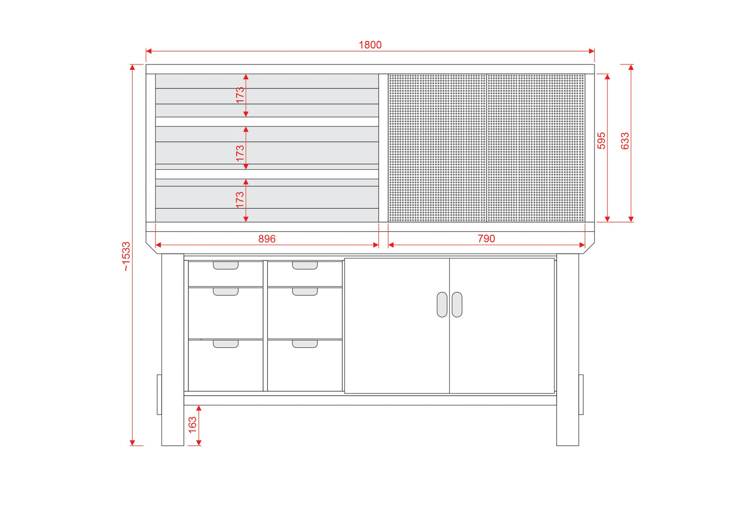 Acorn Heavy-duty Cupboard Workbench (V.2)