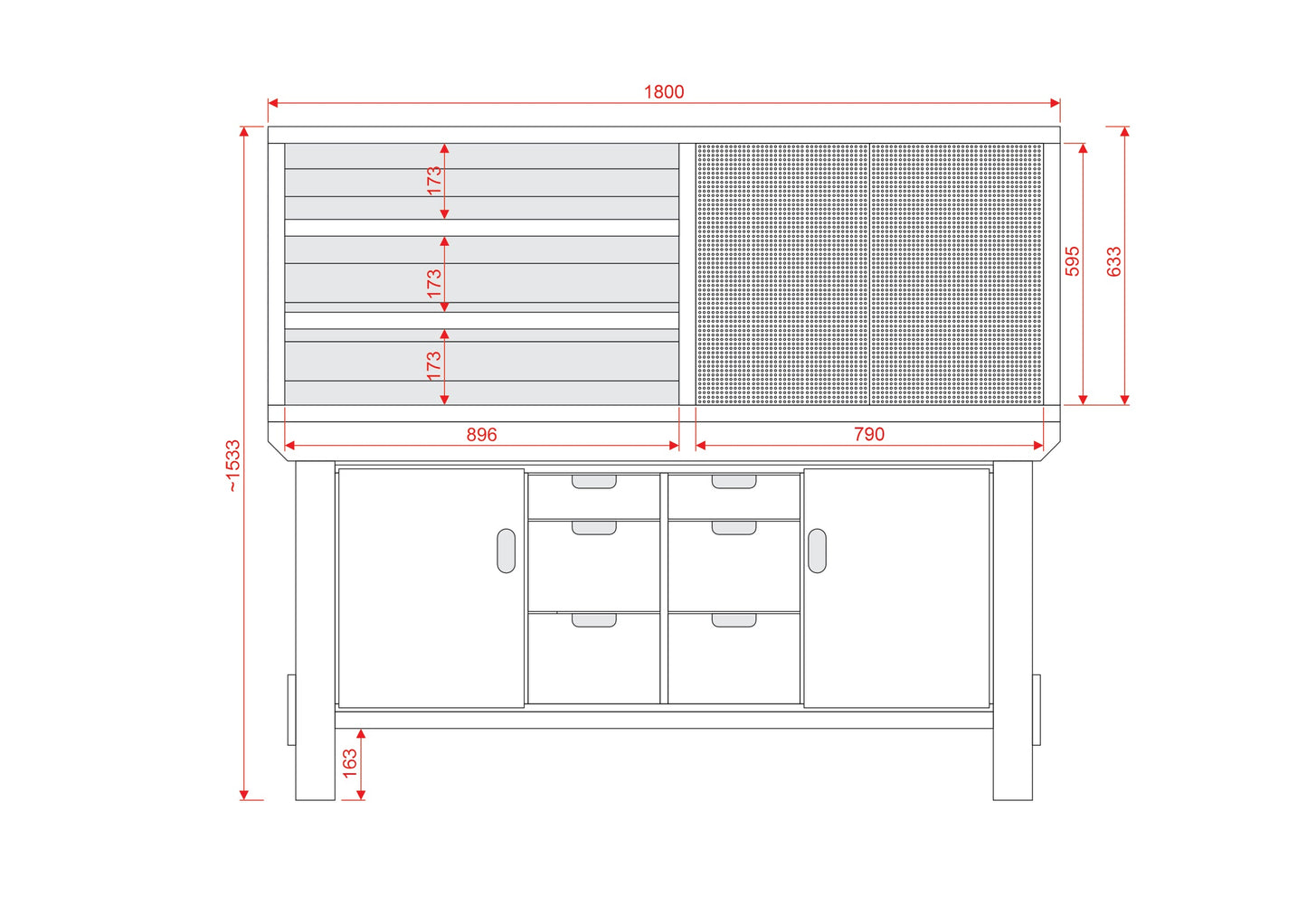 Acorn Heavy-duty Cupboard Workbench (V.5)