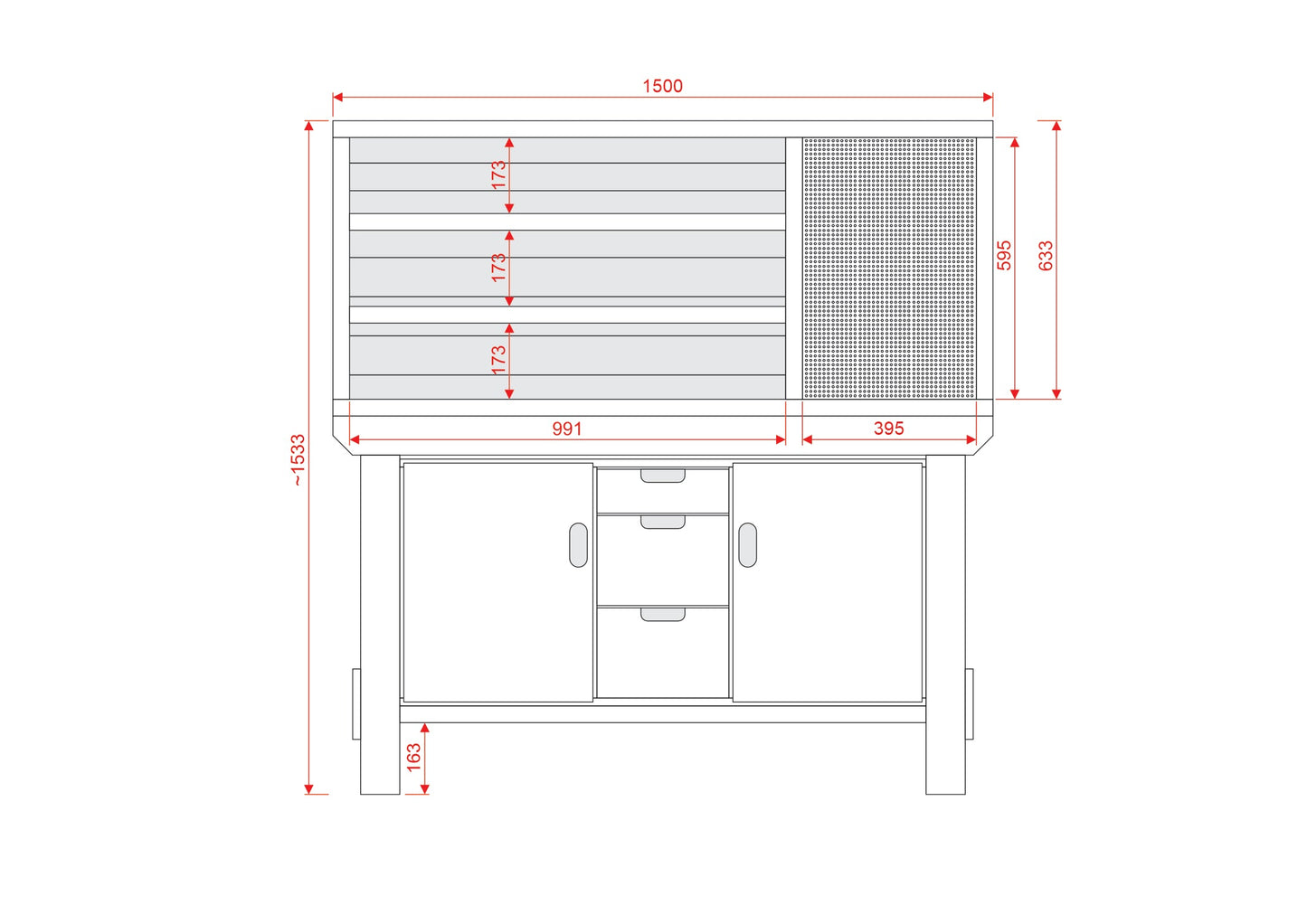 Acorn Heavy-duty Cupboard Workbench (V.6)