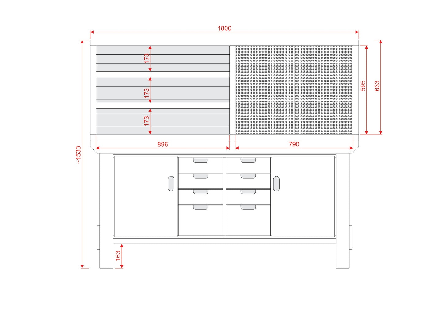Acorn Heavy-duty Cupboard Workbench (V.6)