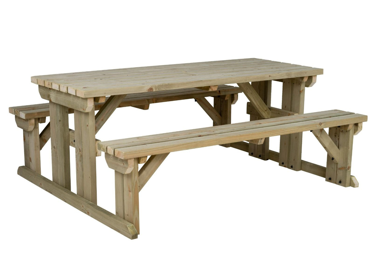 Abies Picnic Table and Benches Set