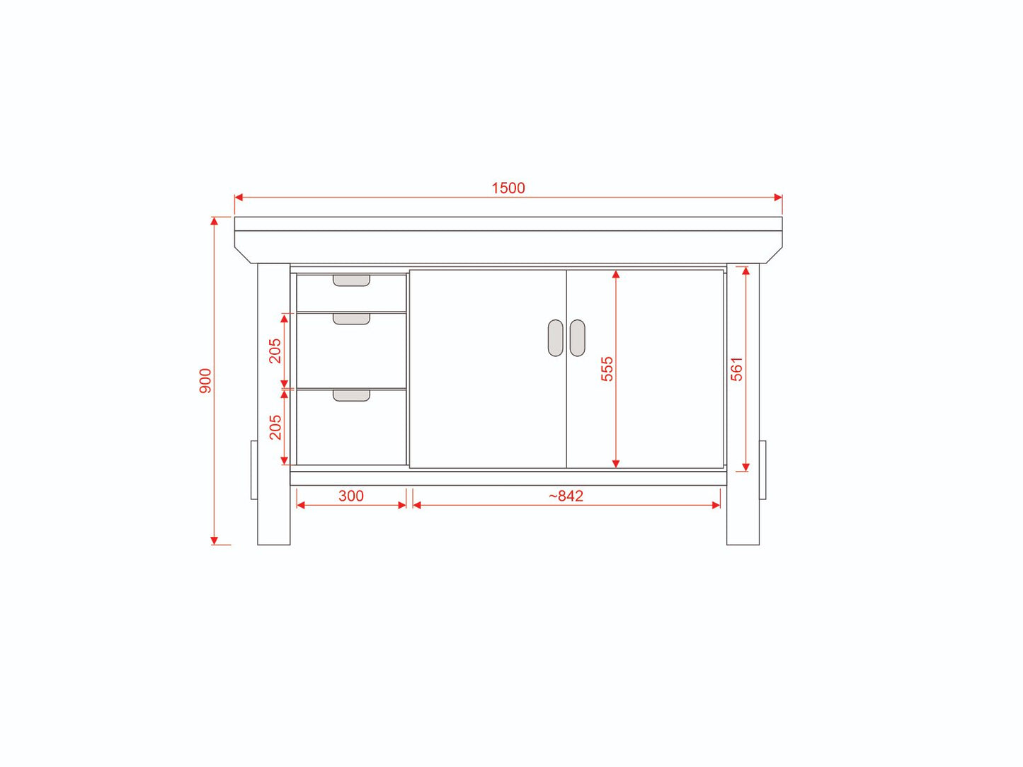 Acorn Heavy-duty Cupboard Workbench (V.2)