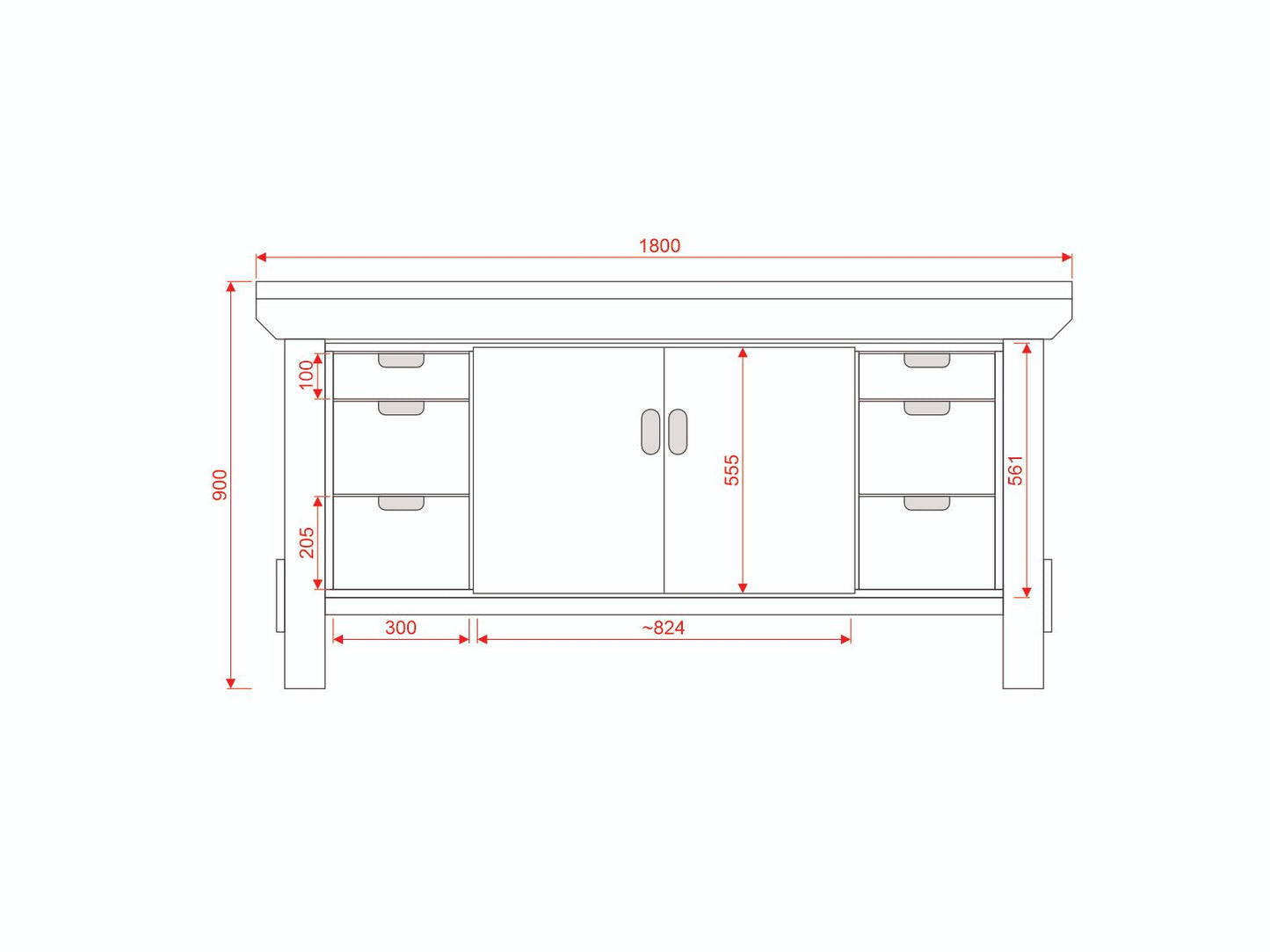Acorn Heavy-duty Cupboard Workbench (V.3)