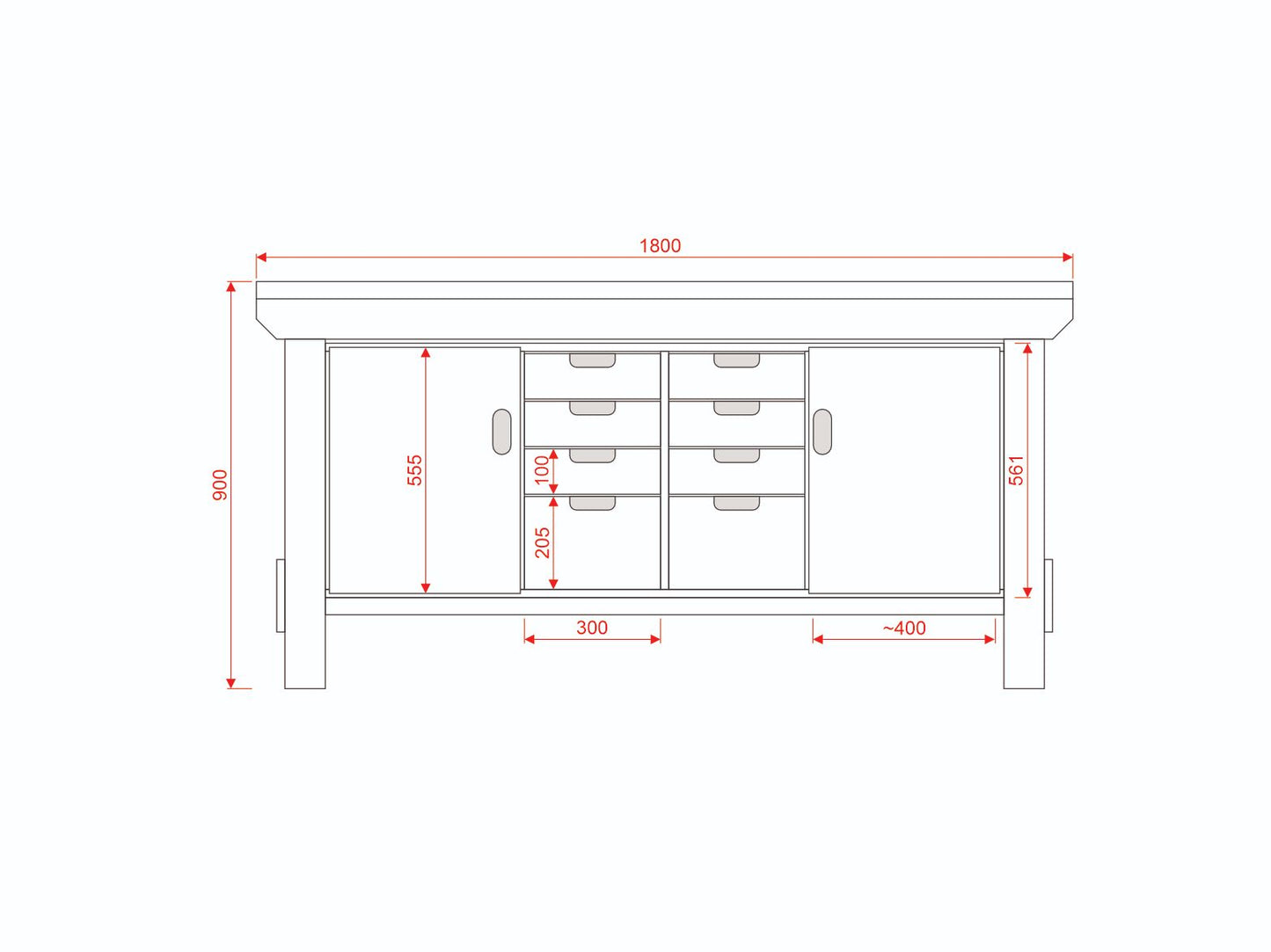 Acorn Heavy-duty Cupboard Workbench (V.6)