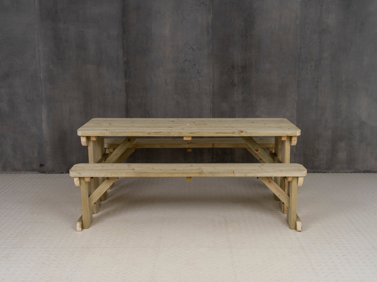 Aspen Rounded Picnic Table and Benches Set