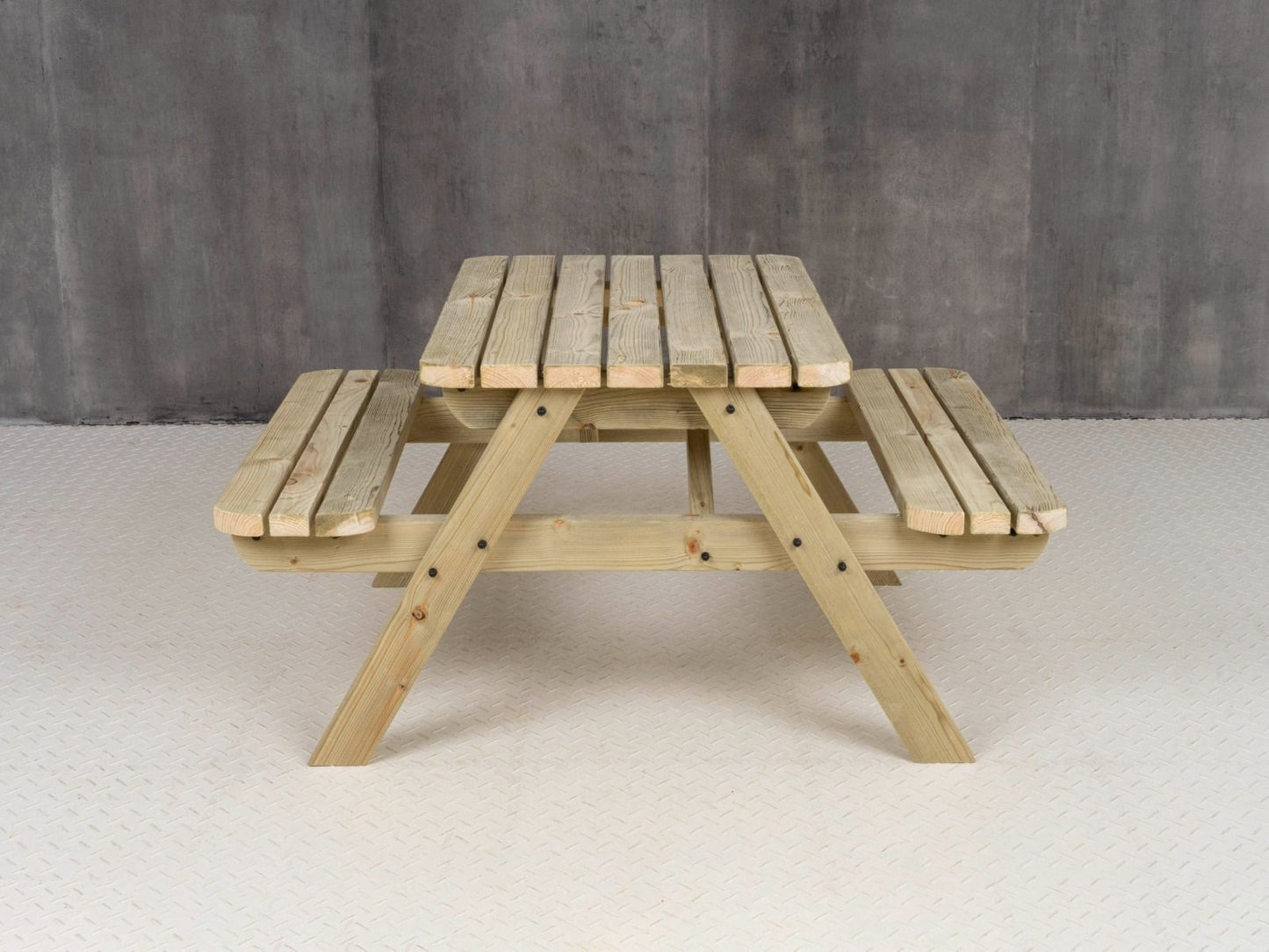 Fortem Rounded Pub Style Picnic Table Benches Set
