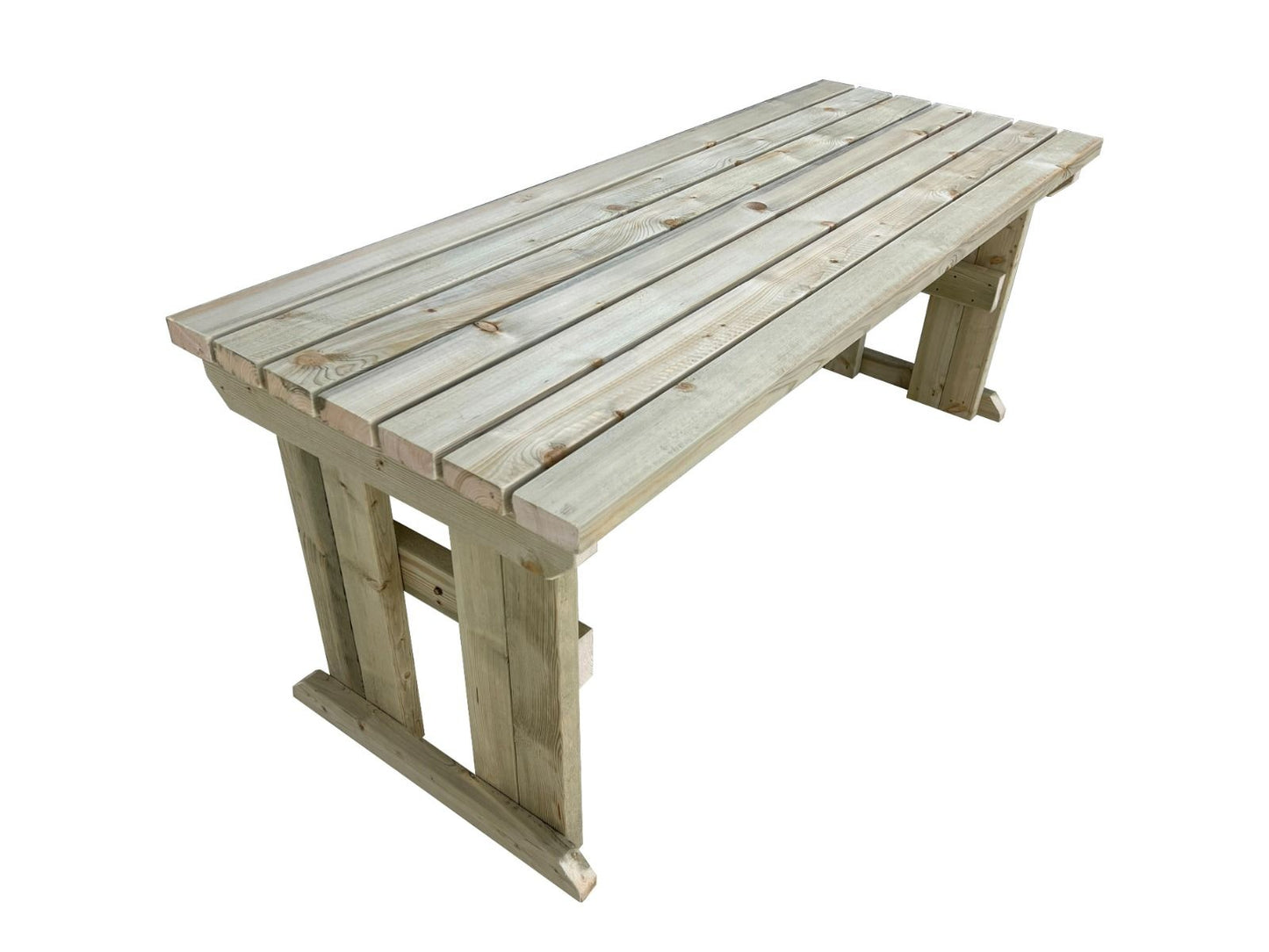 Hollies Wooden Garden Table, Outdoor Picnic Dining Desk