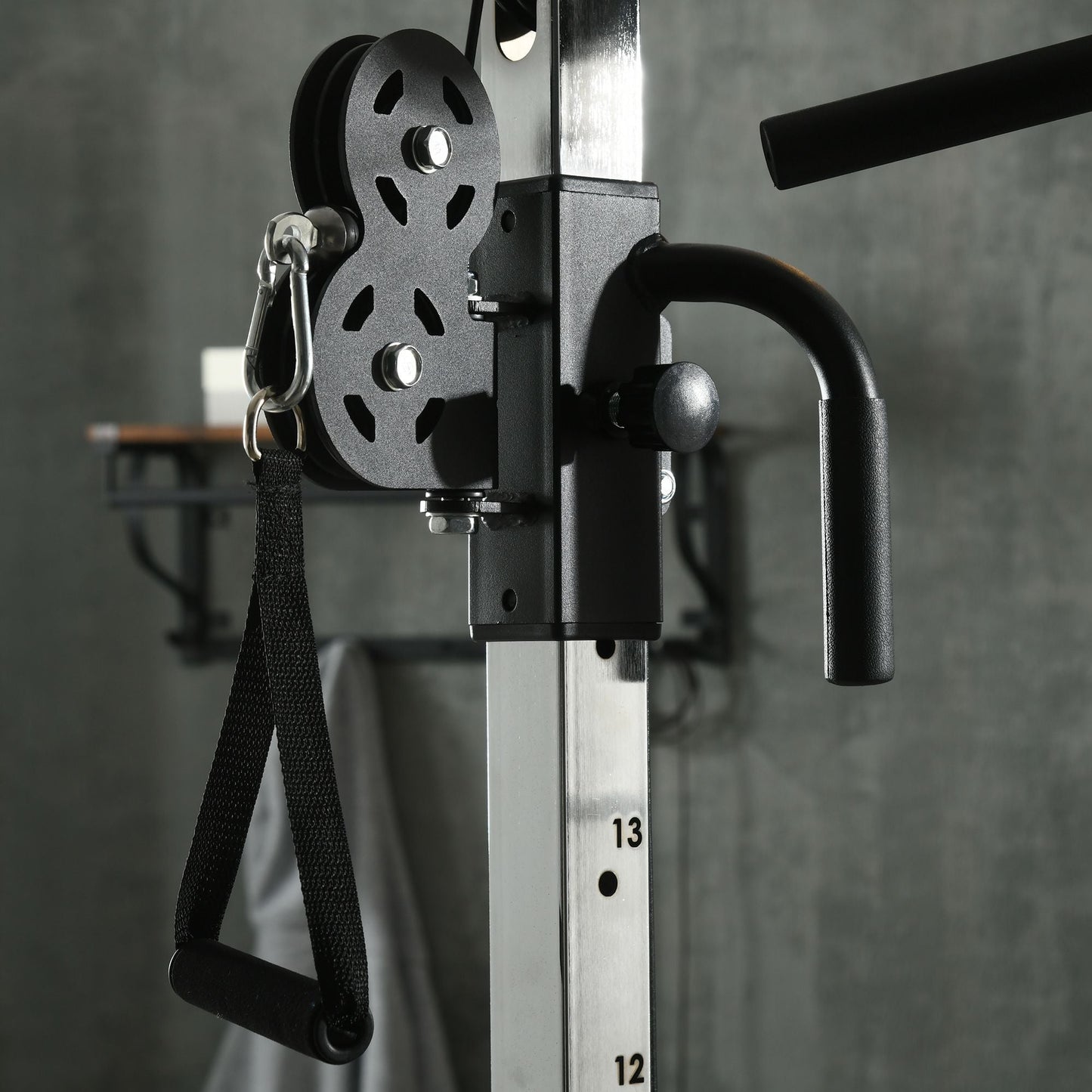 SPORTNOW Home Gym Machine, Multifunctional Gym Equipment with High and Low Pulleys, Pull Up Bar, 15-Position Adjustable Strength Training Workout Station for Full Body Fitness
