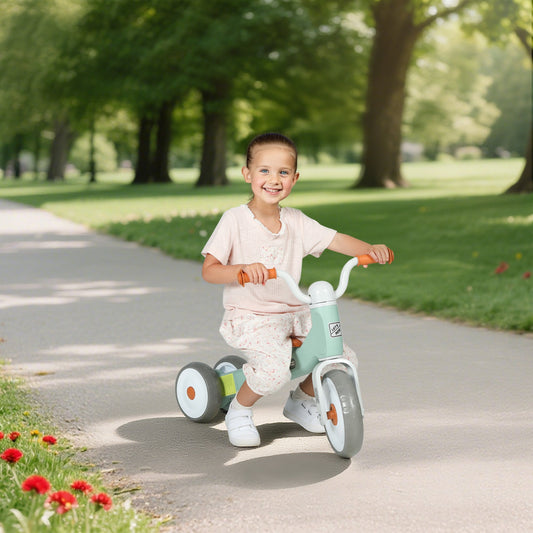 AIYAPLAY Toddler Balance Bike with No Pedal, 3 Silence Wheels for 12-36 Months Boys and Girls, Indoor Outdoor, Green