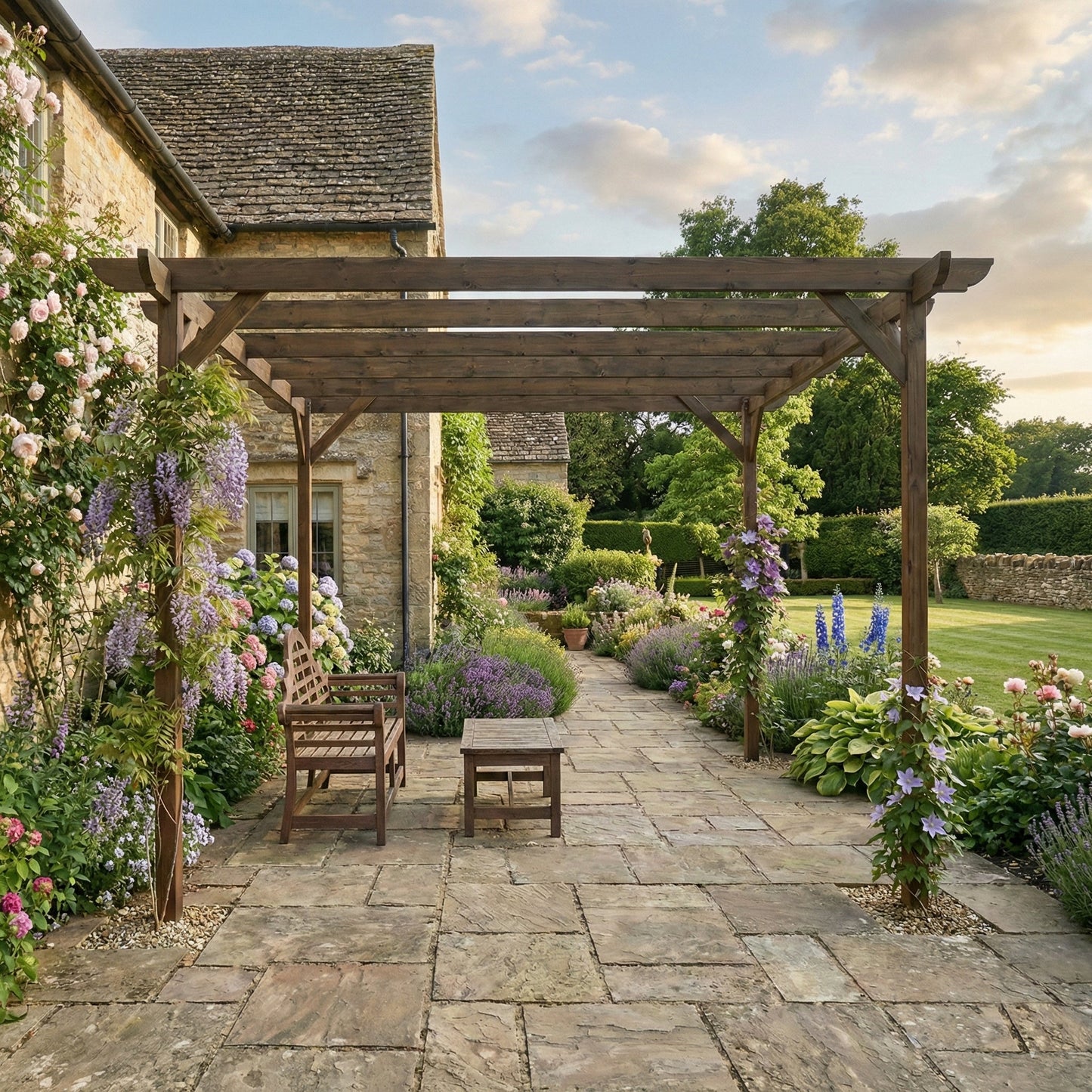 Corbel Wooden Garden Pergola Kit