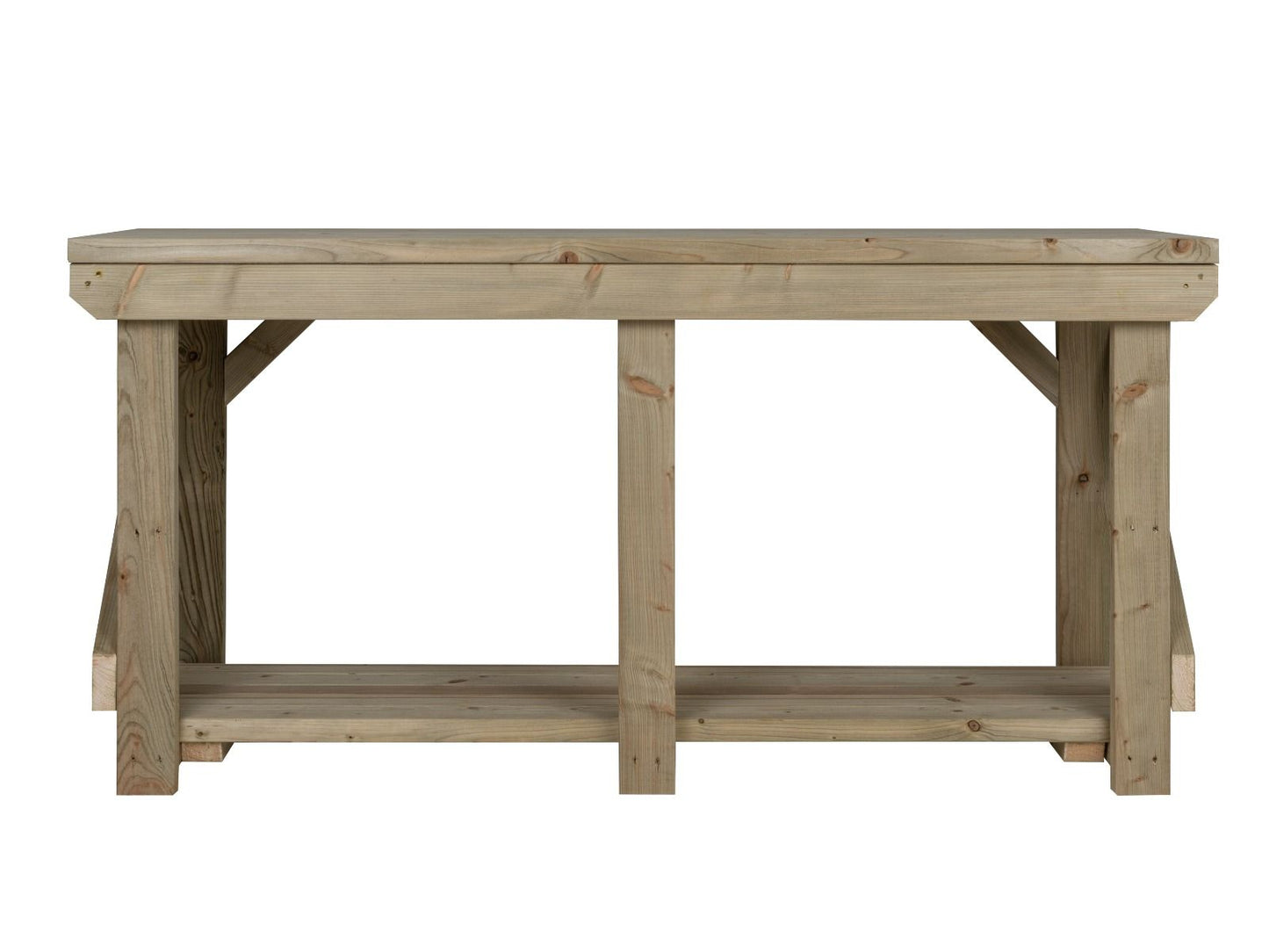 Indoor/outdoor workbench, pressure treated bench