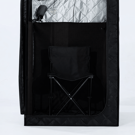 KOVE Portable Infrared Sauna Tent – Indoor 1 Person Far Infrared Sauna with Carbon Heating & Red Light