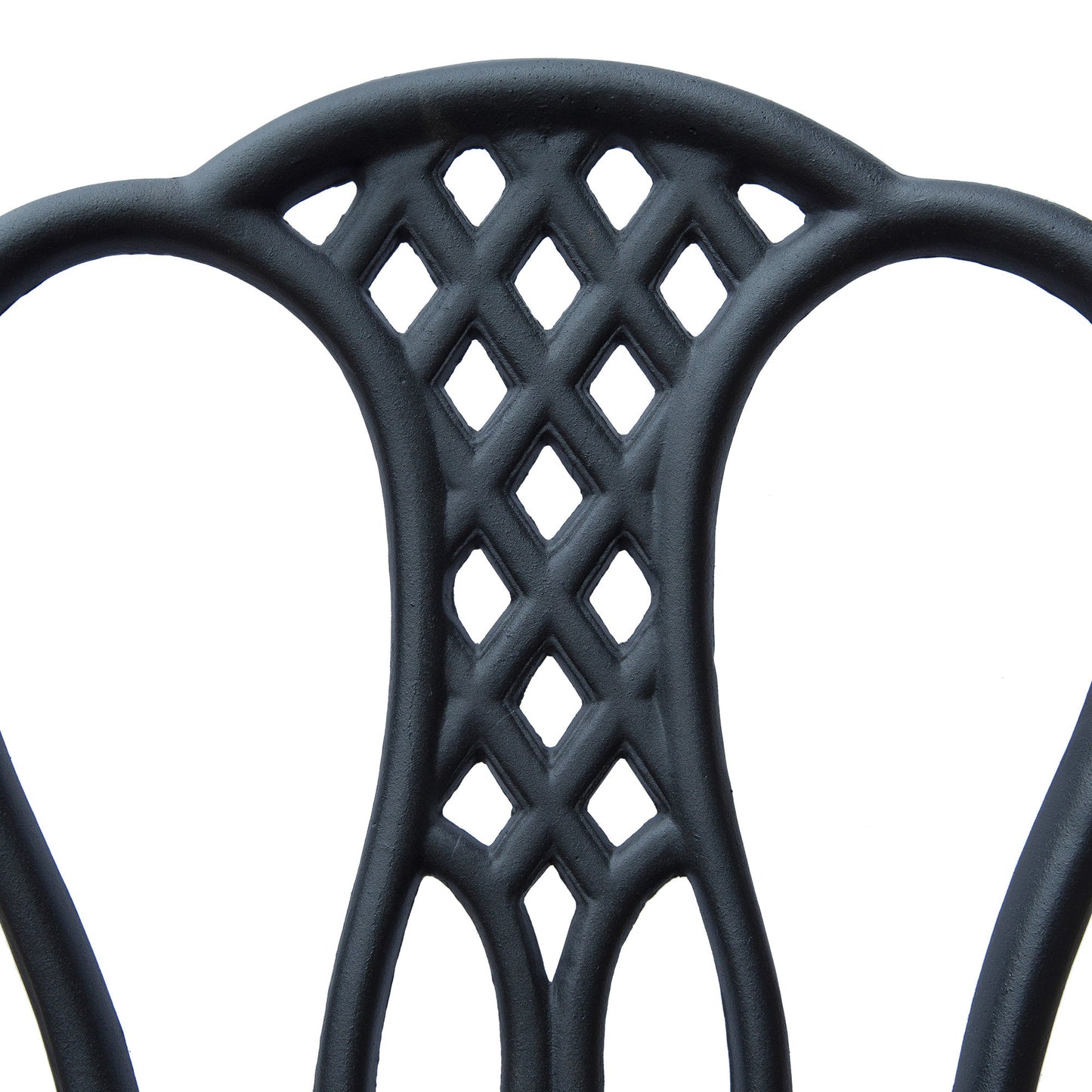 Outsunny 3 Piece Patio Cast Aluminium Bistro Set Garden Outdoor Furniture Table and Chairs Shabby Chic Style