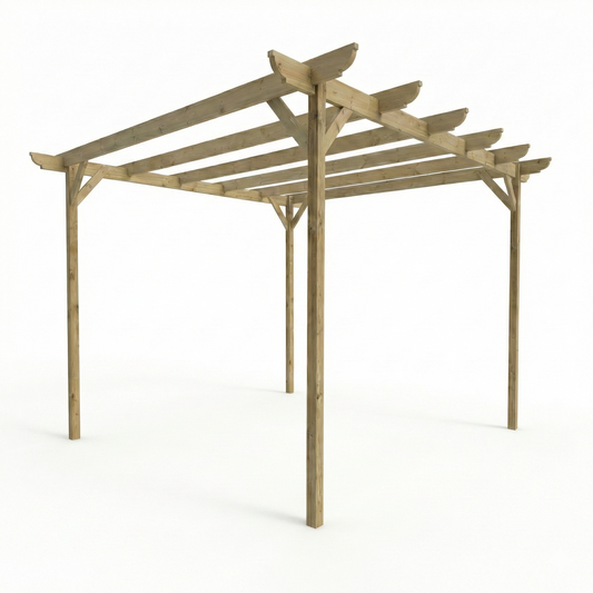 Corbel Wooden Garden Pergola Kit