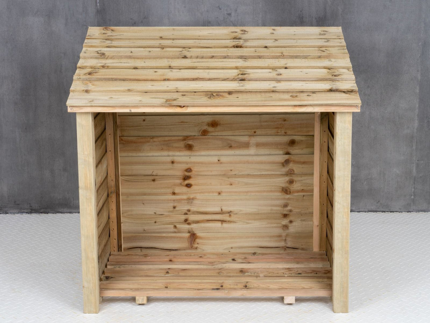 Wooden Log Store (W-119cm, H-118cm, D-71cm)