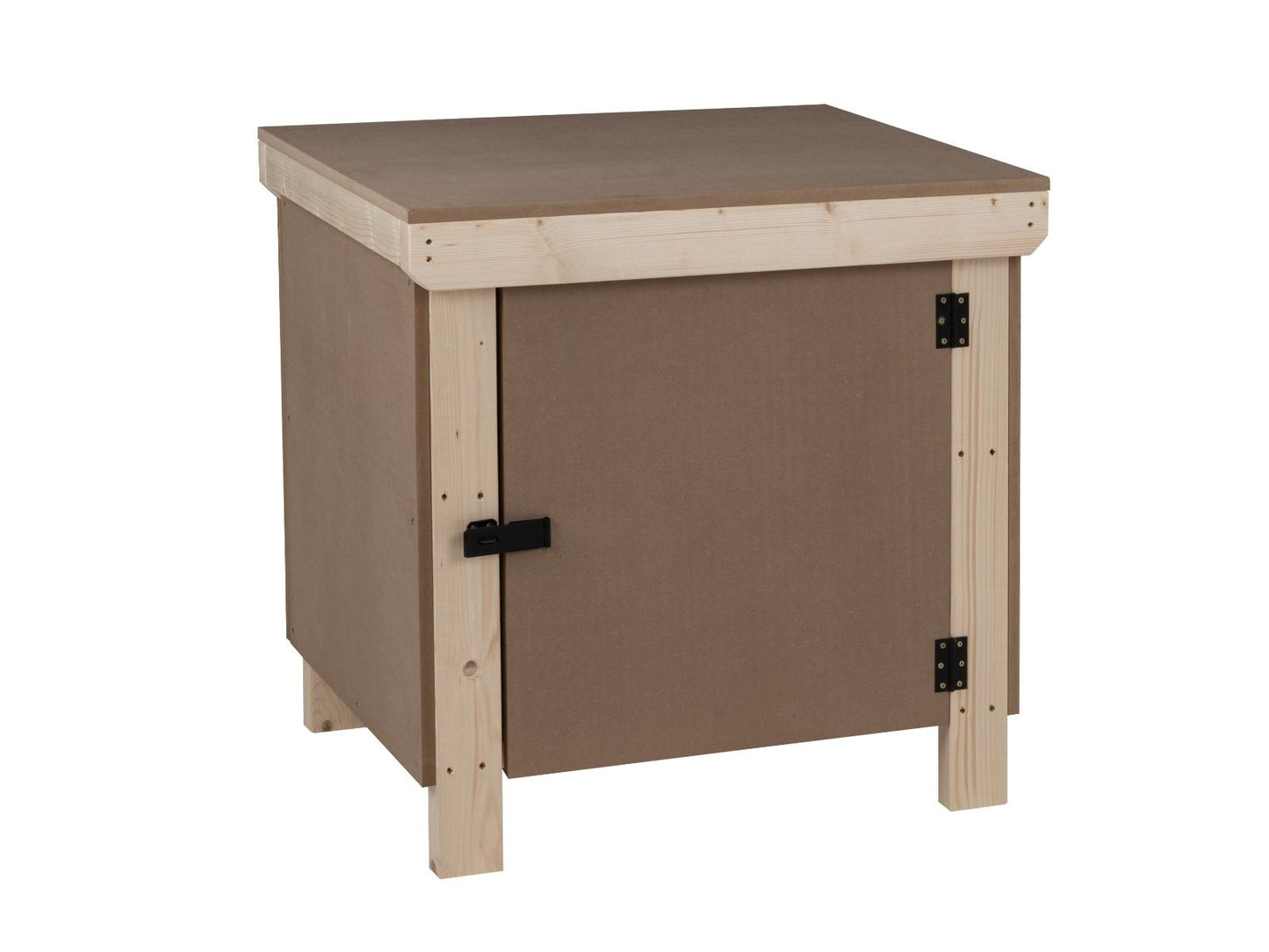 Wooden MDF Top Workbench With Lockable Cupboard (V.9)