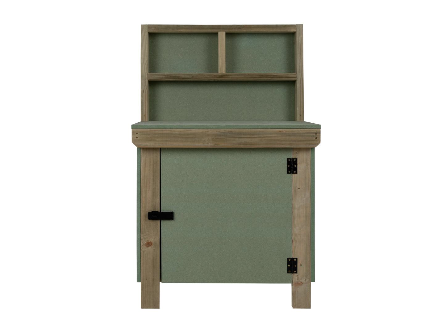 Wooden UniMDF Moisture Resistant Workbench With Lockable Cupboard (V.9) With Back panel