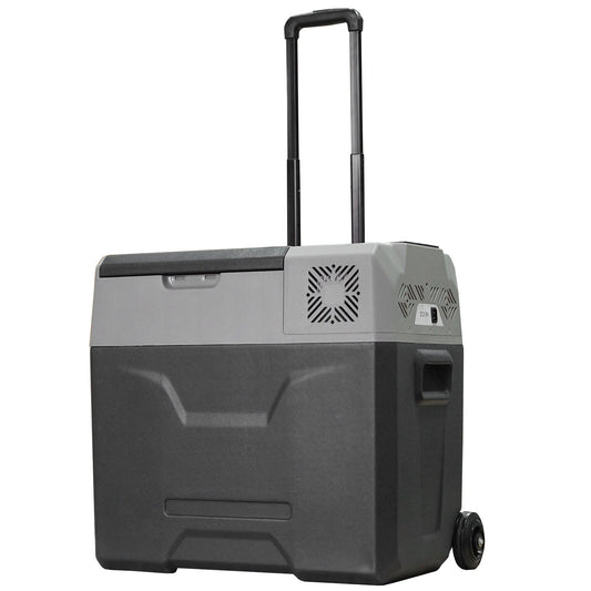 HOMCOM Car Refrigerator, Portable 12/24V 50 Litre Compressor Fridge Freezer, Electric Cooler Box for Camping, Travel, Picnic, Down to -20\'e2\'84\'83
