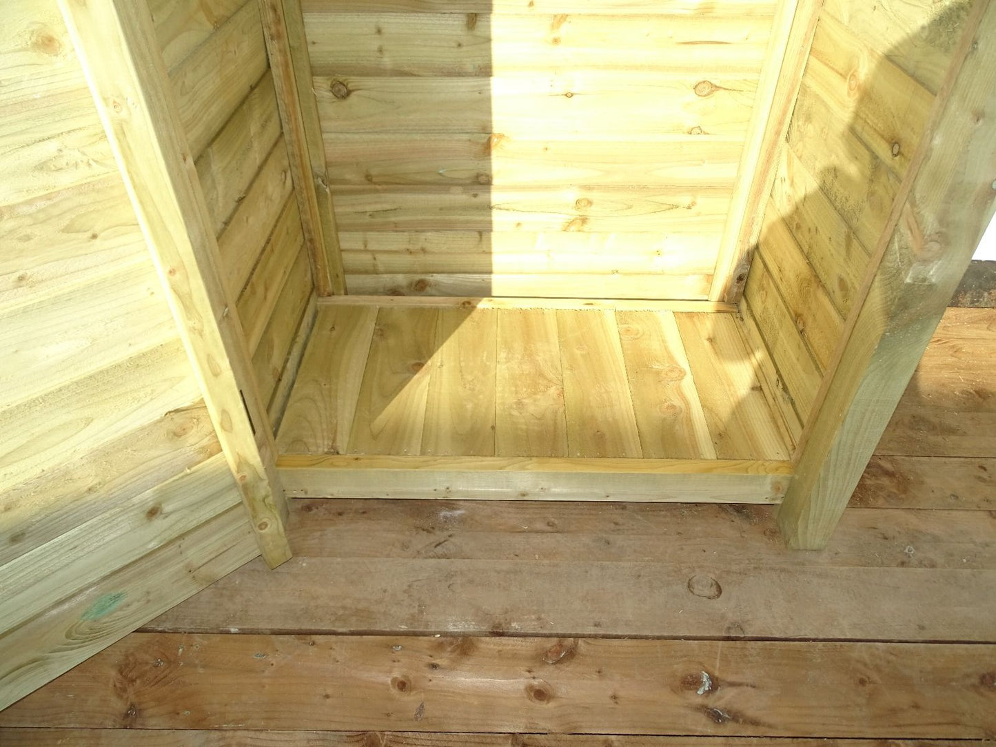 Wooden Garden Tool Storage with Shelf W-146cm, H-126cm or 180cm, D-88cm