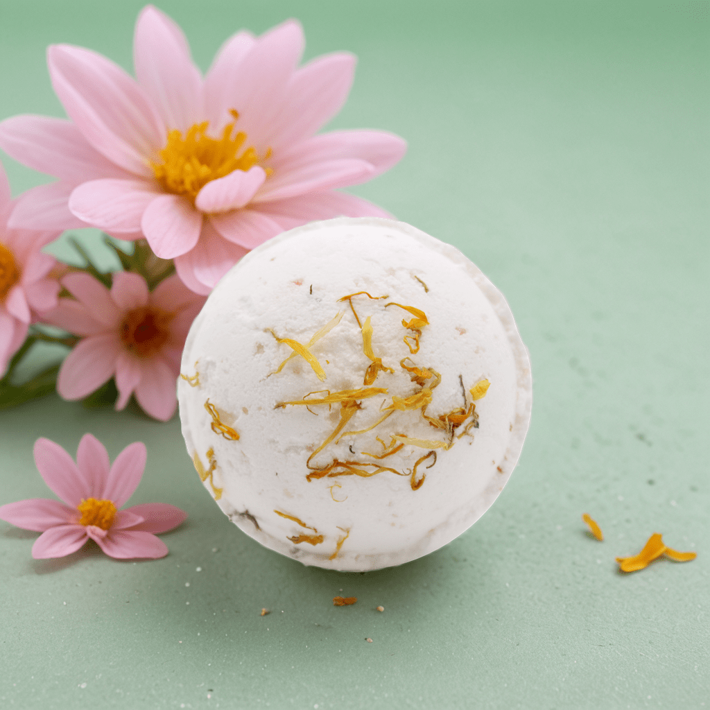 Himalayan Salt Bath Bomb - Energise with Lemon, Ginger, Orange & Avocado Oil