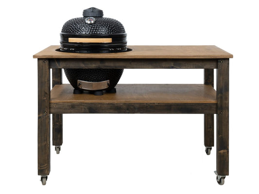 BBQ Space Outdoor Kitchen Islands, for Kamado Bono Grande Ceramic smoker (1.6m Length, with wheels)