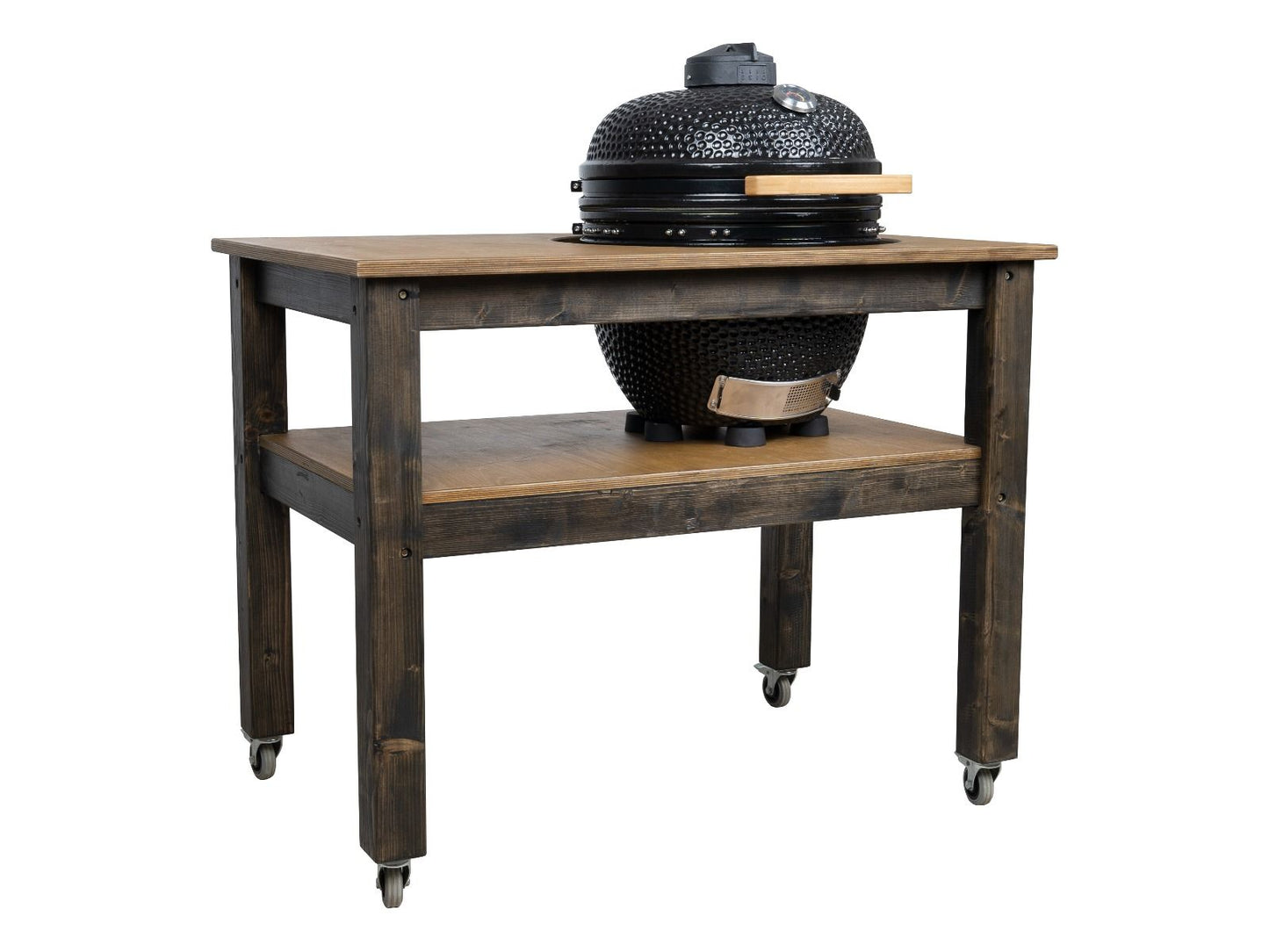BBQ Space Outdoor Kitchen Islands, for Kamado Bono Media Ceramic smoker (1.2m Length, with wheels)