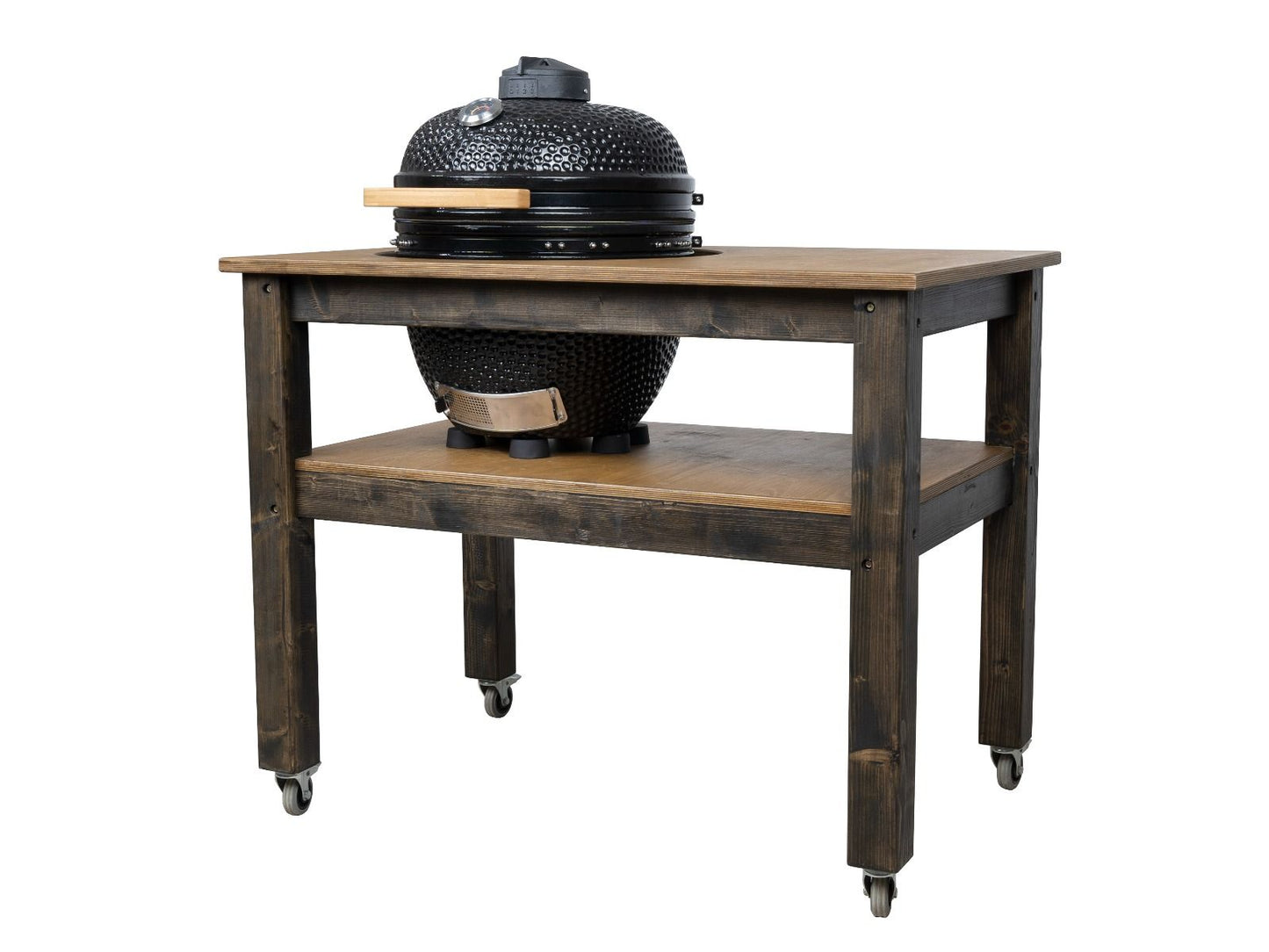 BBQ Space Outdoor Kitchen Islands, for Kamado Egg (XLarge) Ceramic smoker (1.2m Length, with wheels)