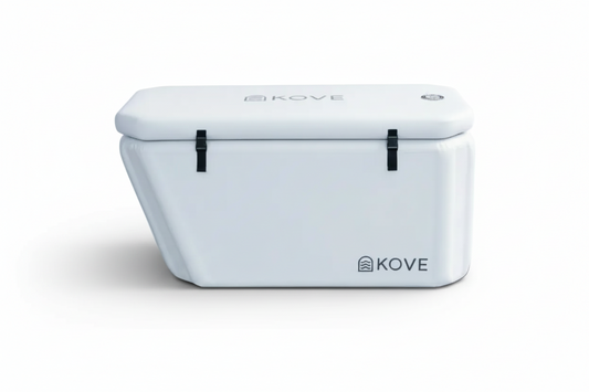 KOVE Elite Ice Bath – Premium Ergonomic Reclined Cold Plunge - Full Body Immersion - 450L (Chiller Compatible)