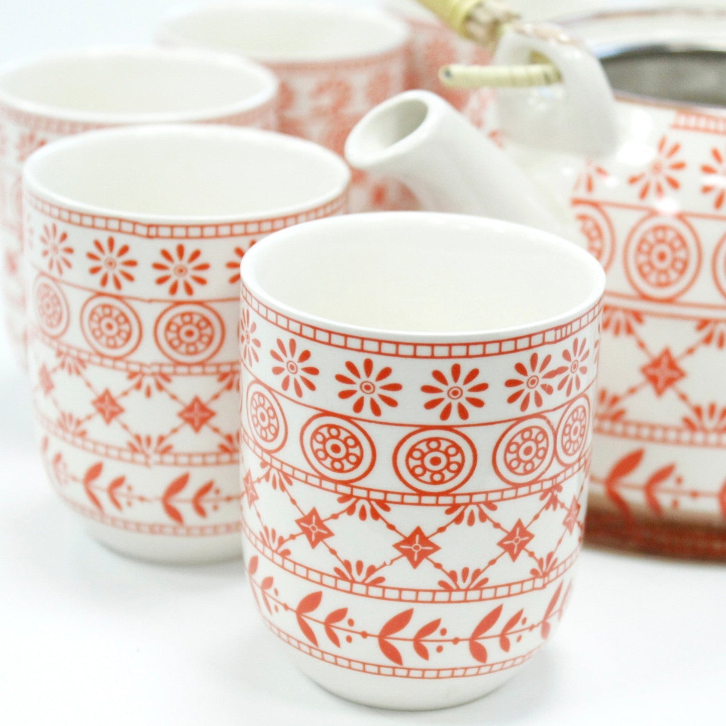 Large Herbal Teapot - Amber Design
