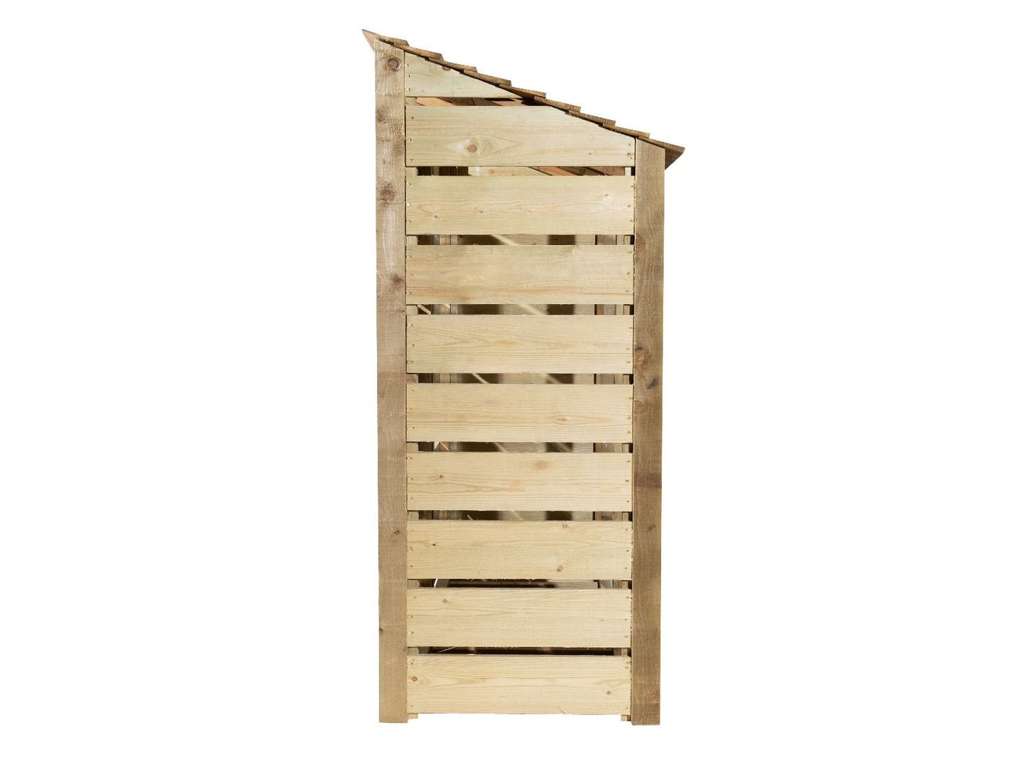 Slatted Wooden Log Store with Doors W-187cm, H-126cm or 180cm, D-88cm