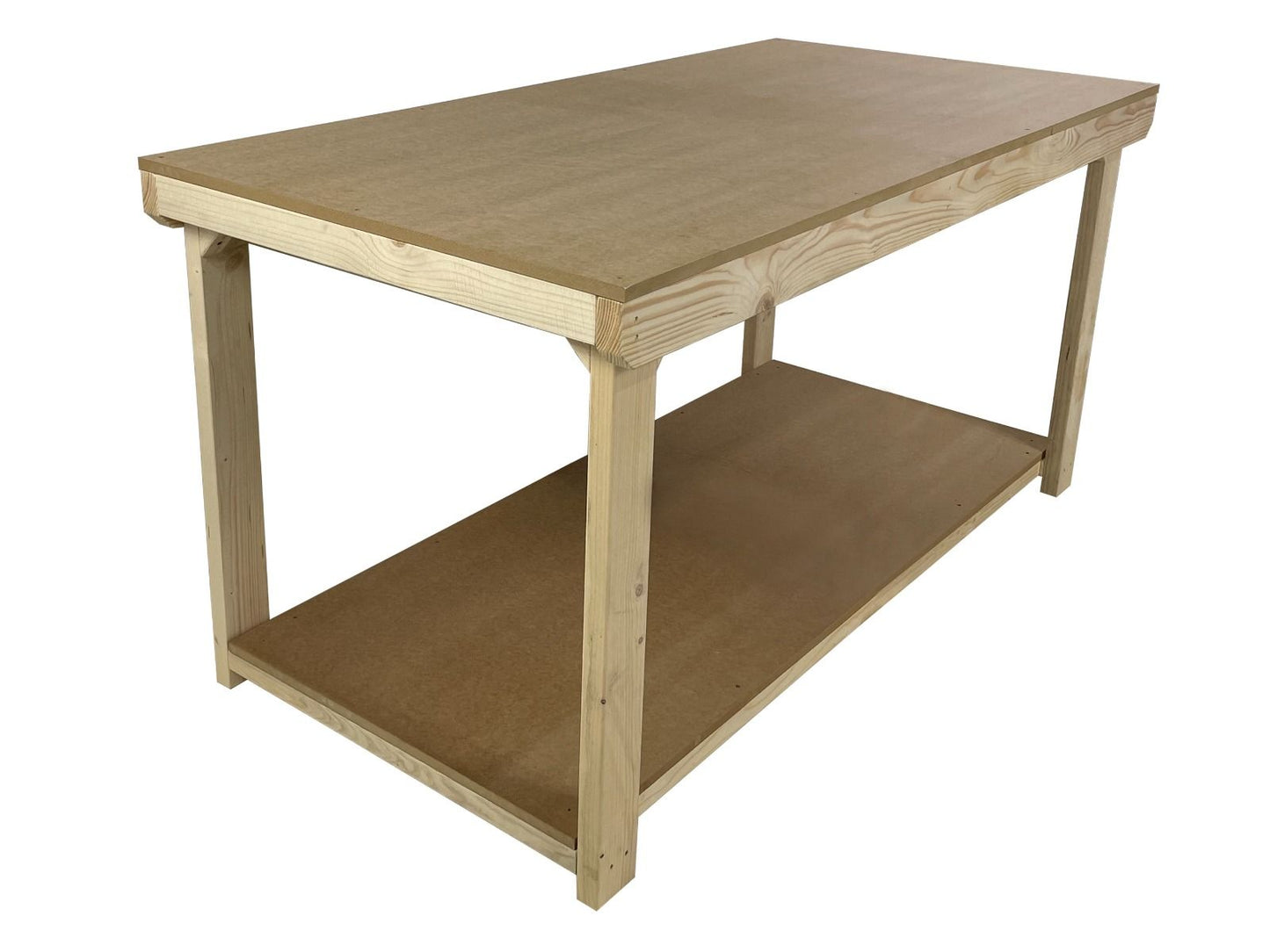 Wooden Workbench MDF Top Depth-3ft
