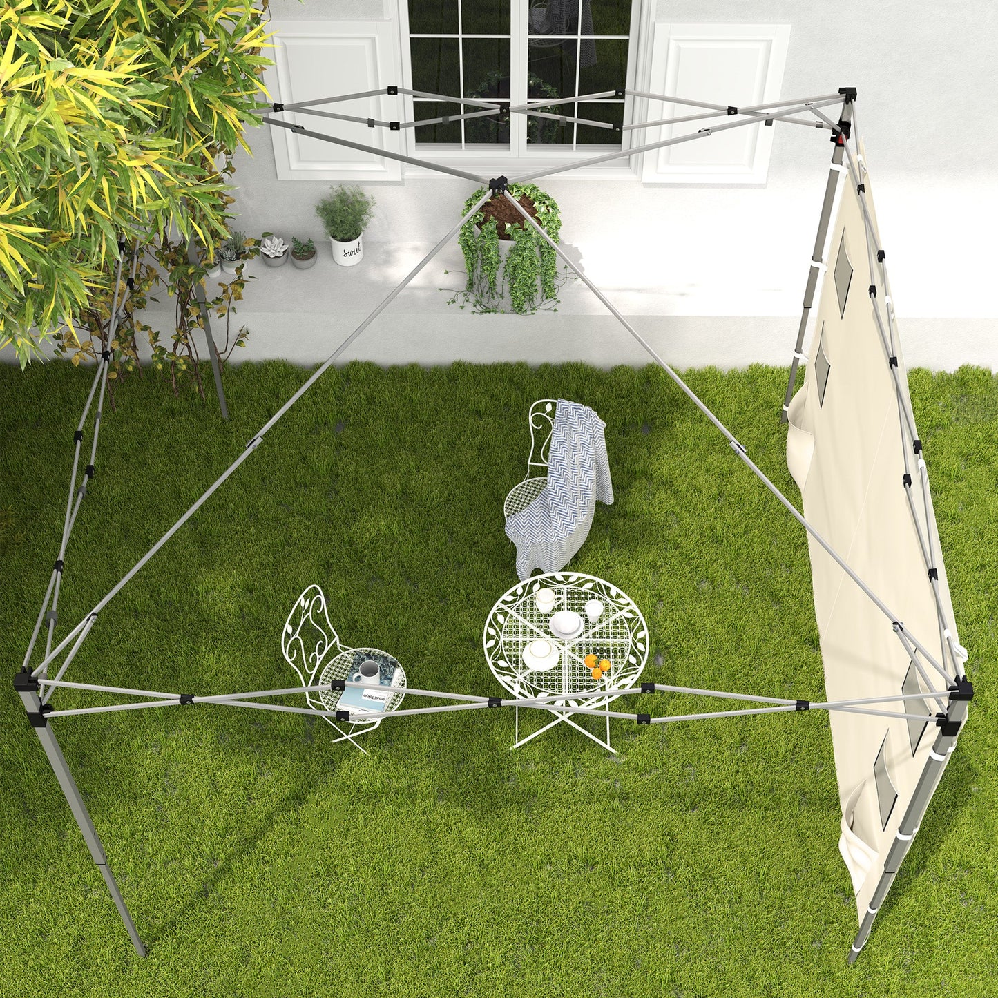 Outsunny 195 x 295cm Replacement Gazebo Sidewall - Beige