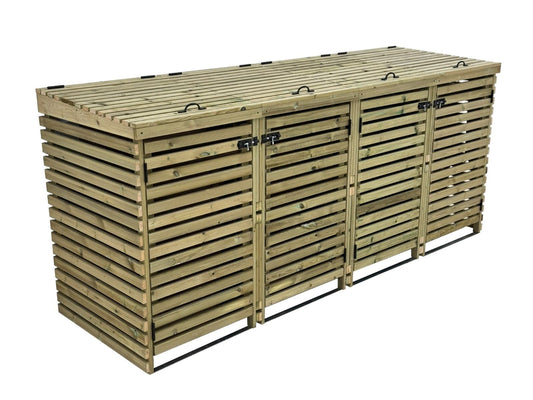 Binhaven Slatted Wheelie Bin Storage Unit