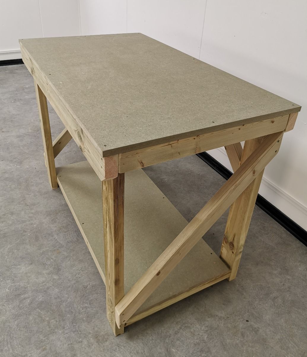 Wooden Workbench 18mm uniMDF Moisture Resistant Top