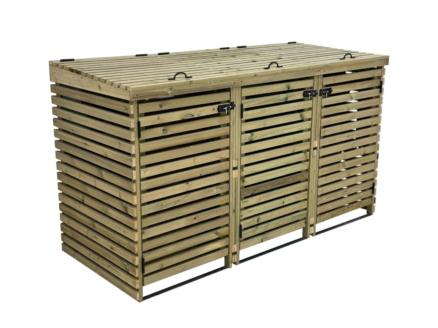 Binhaven Slatted Wheelie Bin Storage Unit