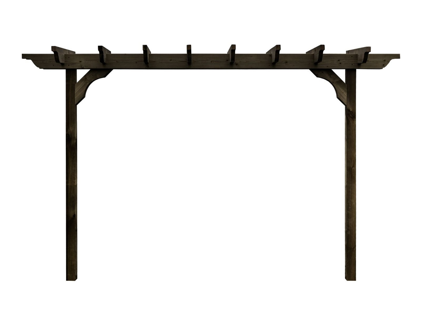Sculpted Double Beam Pergola, Plant Climbing Arbour - Sculpted brace