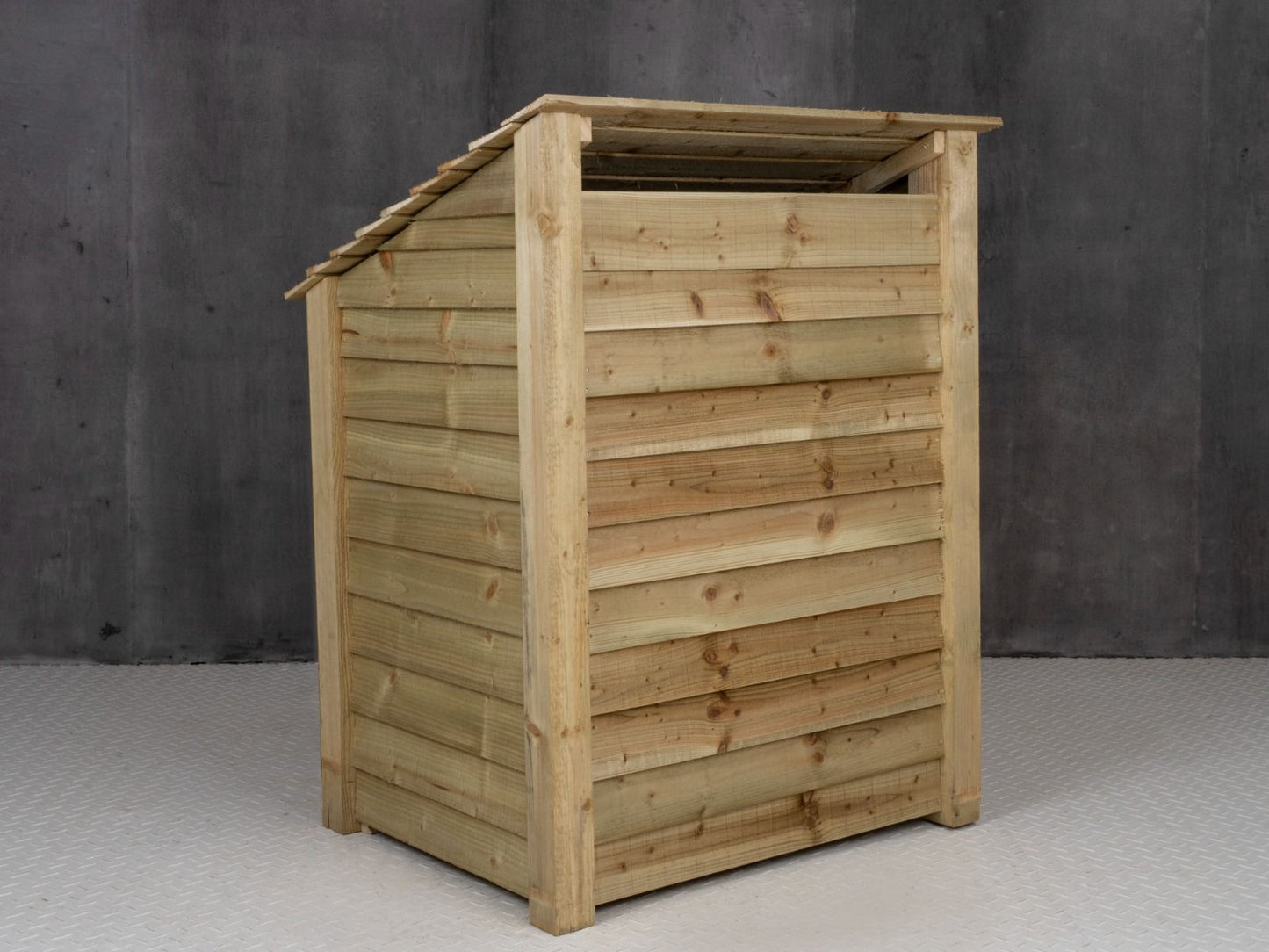 Wooden Log Store with Shelf W-99cm, H-126cm Or 180cm, D-88cm