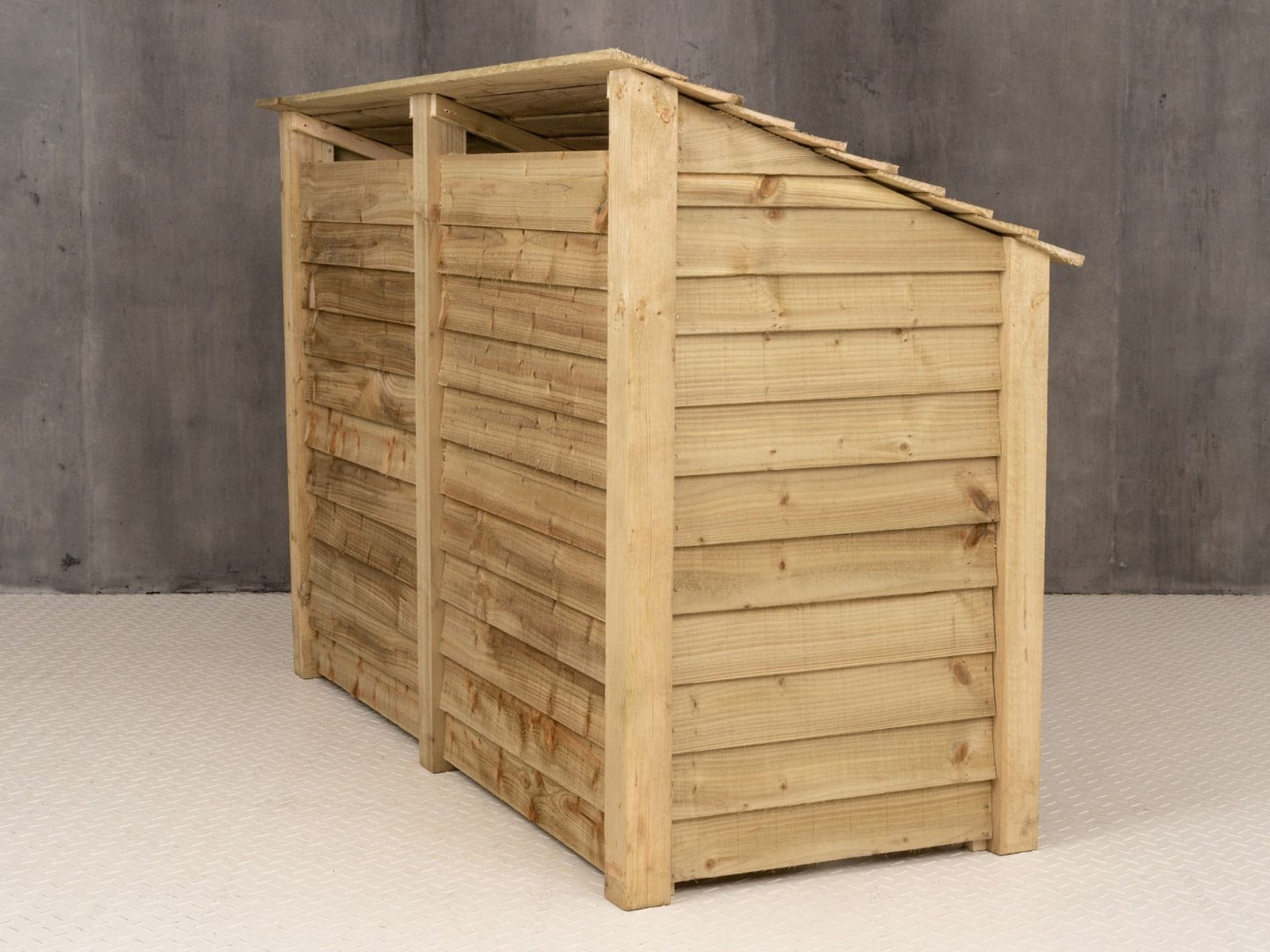 Wooden Log Store W-187cm, H-126cm or 180cm, D-88cm