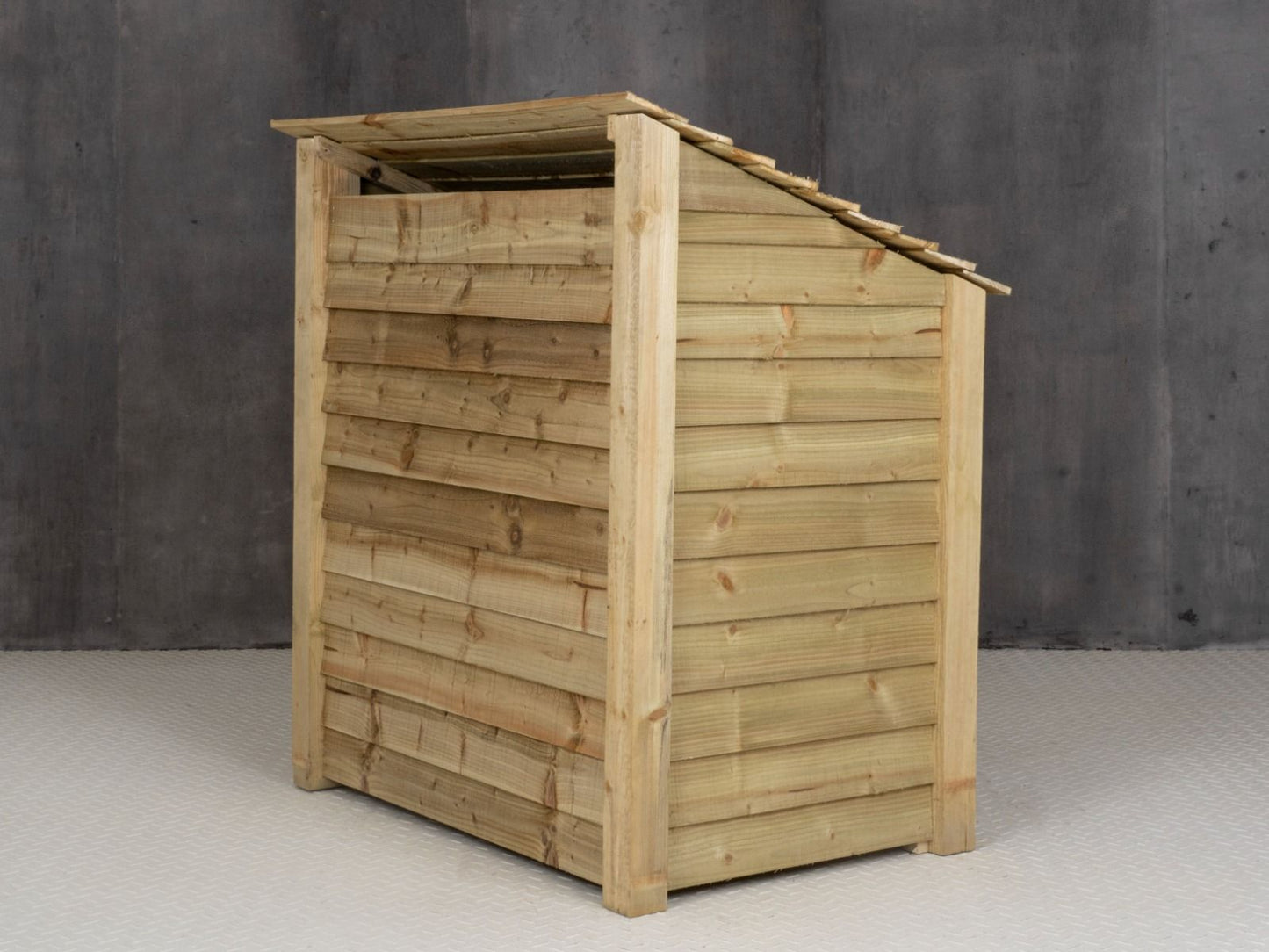 Wooden Log Store with Shelf W-119cm, H-126cm Or 180cm, D-88cm