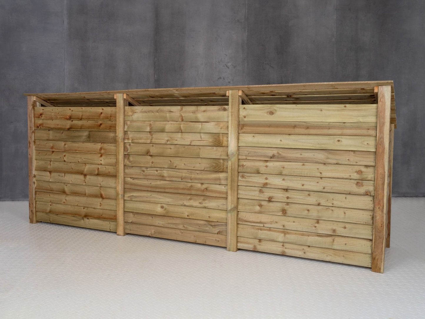 Wooden Garden Tool Storage with Shelf W-335cm, H-126cm or 180cm, D-88cm