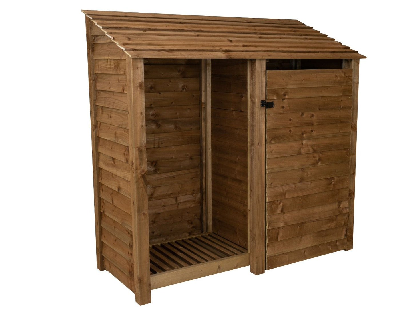 Wooden Garden Tool Storage W-187cm, H-126cm or 180cm, D-88cm - Brown Finish