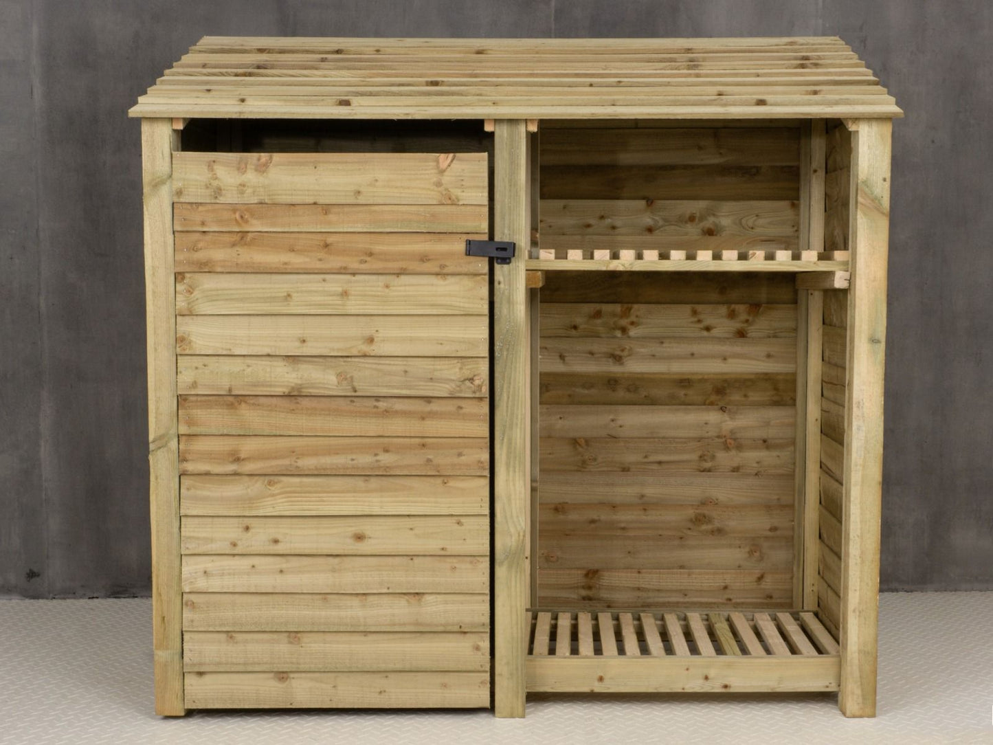 Wooden Garden Tool Storage with Shelf W-187cm, H-126cm or 180cm, D-88cm